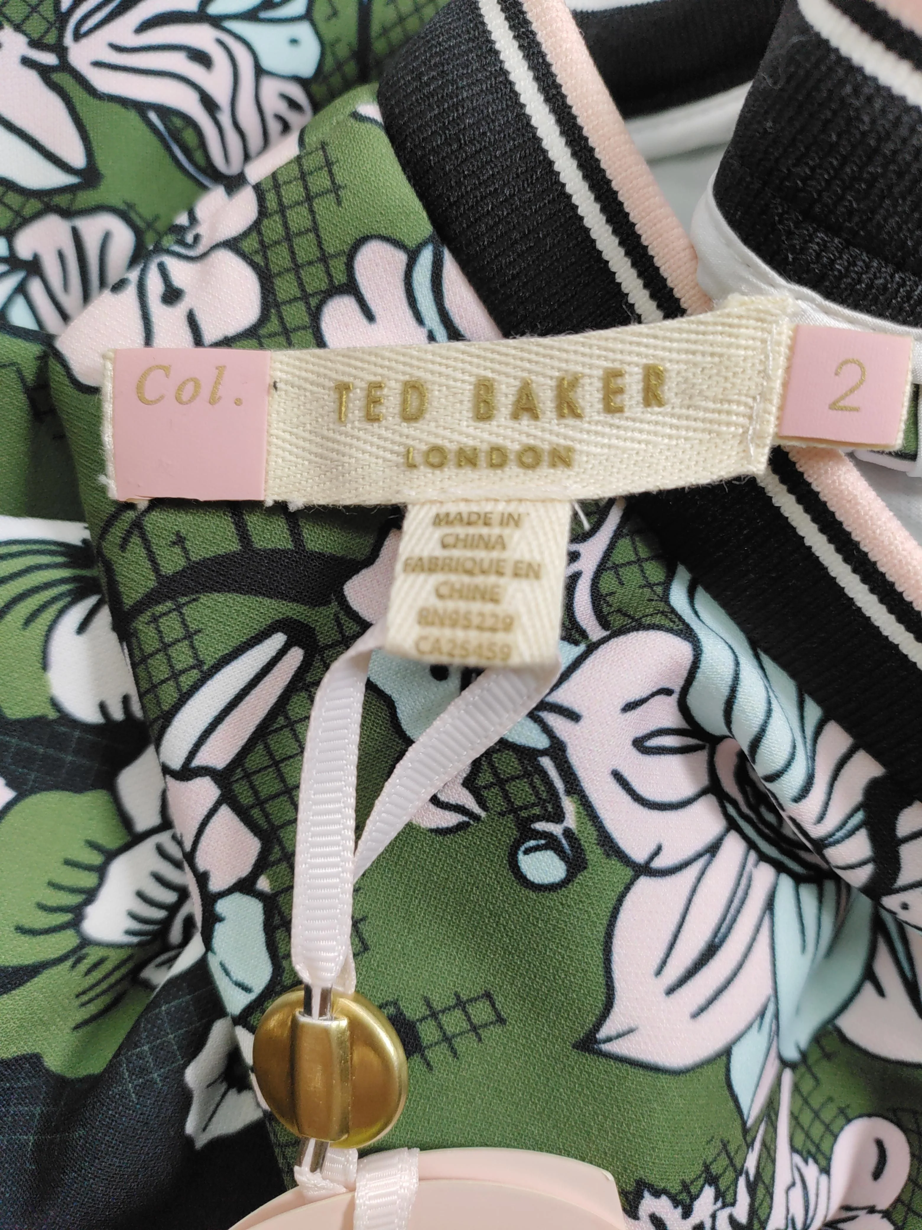 Ted Baker T-Shirt Mini Dress UK10 in Green - Image 5