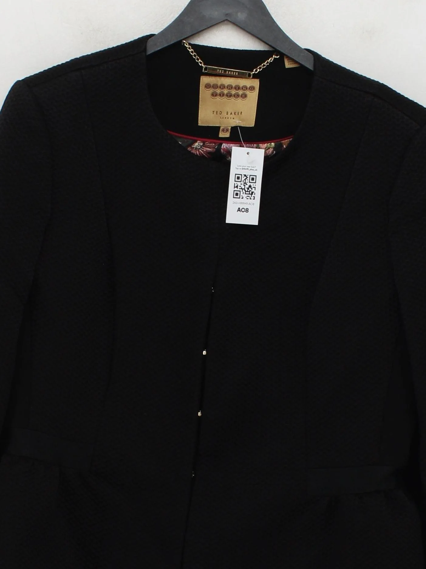 Ted Baker Women's Blazer UK 16 Black Nylon - Image 3