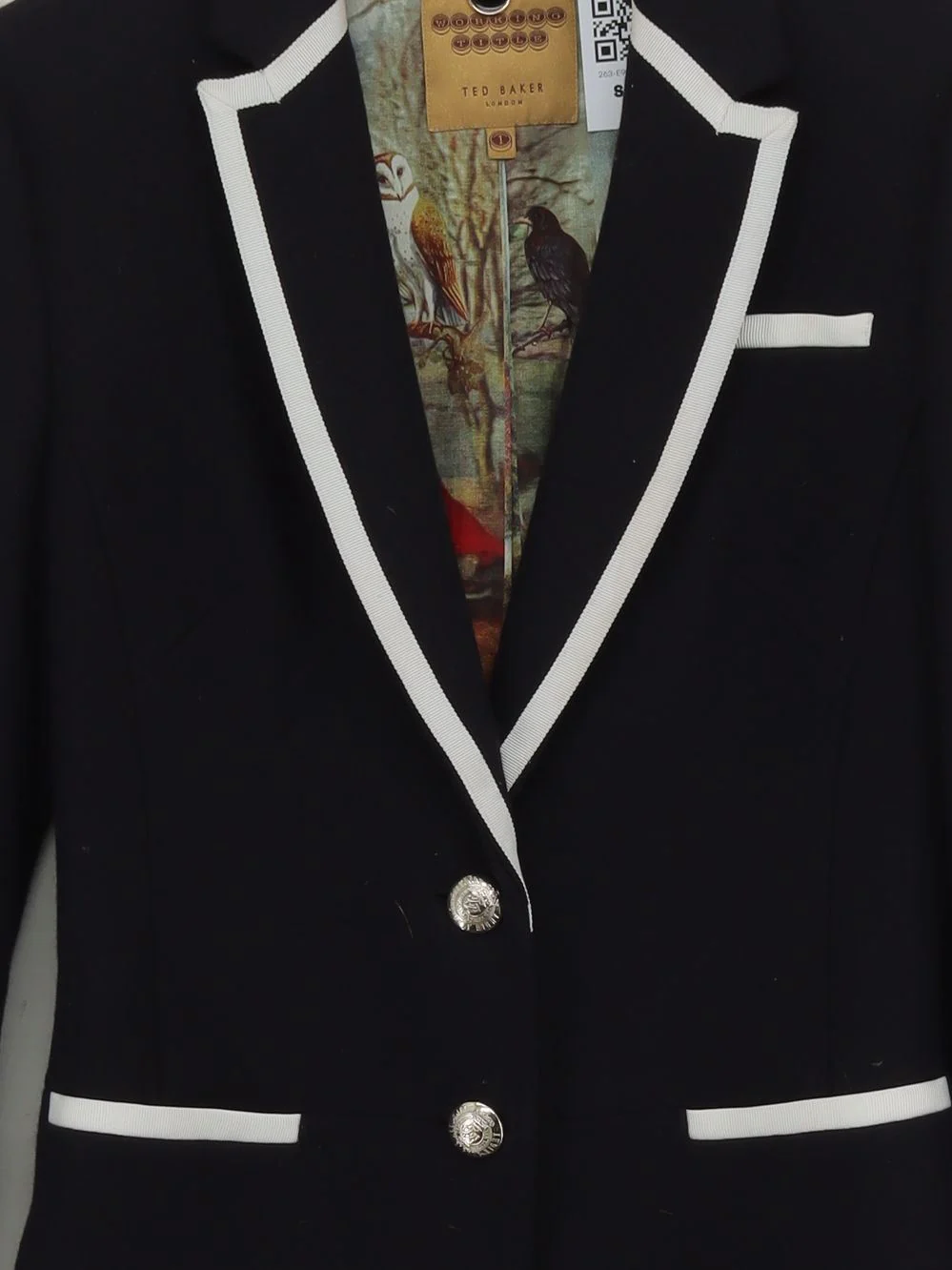 Ted Baker Women's Blazer UK 8 Black Wool - Image 3
