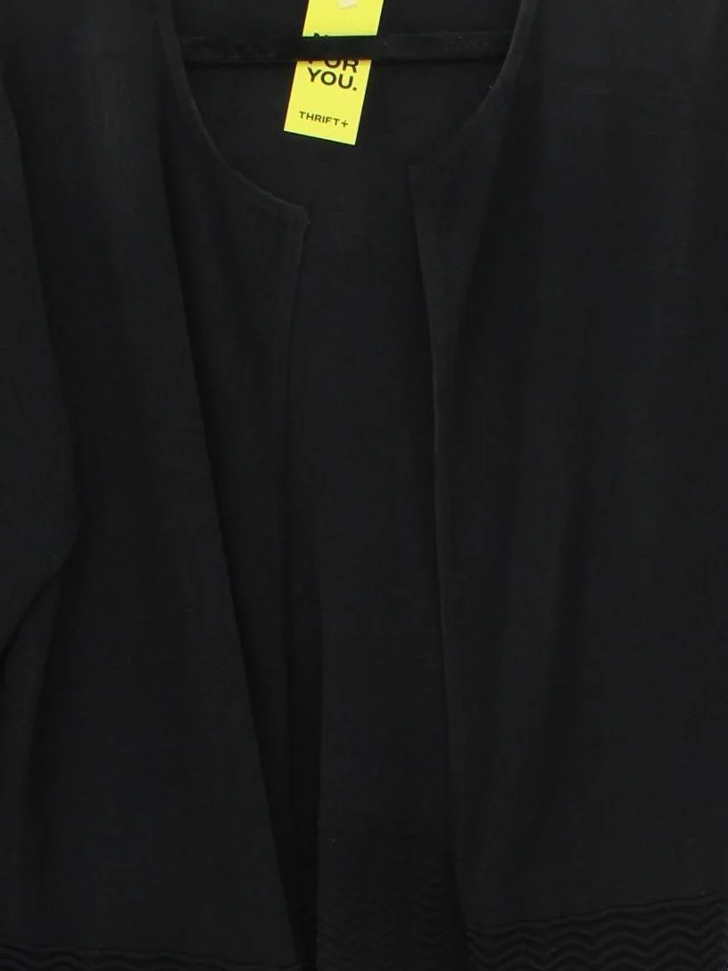 Ted Baker Women's Cardigan UK 14 Black Viscose with Polyamide Cardigan - Image 3