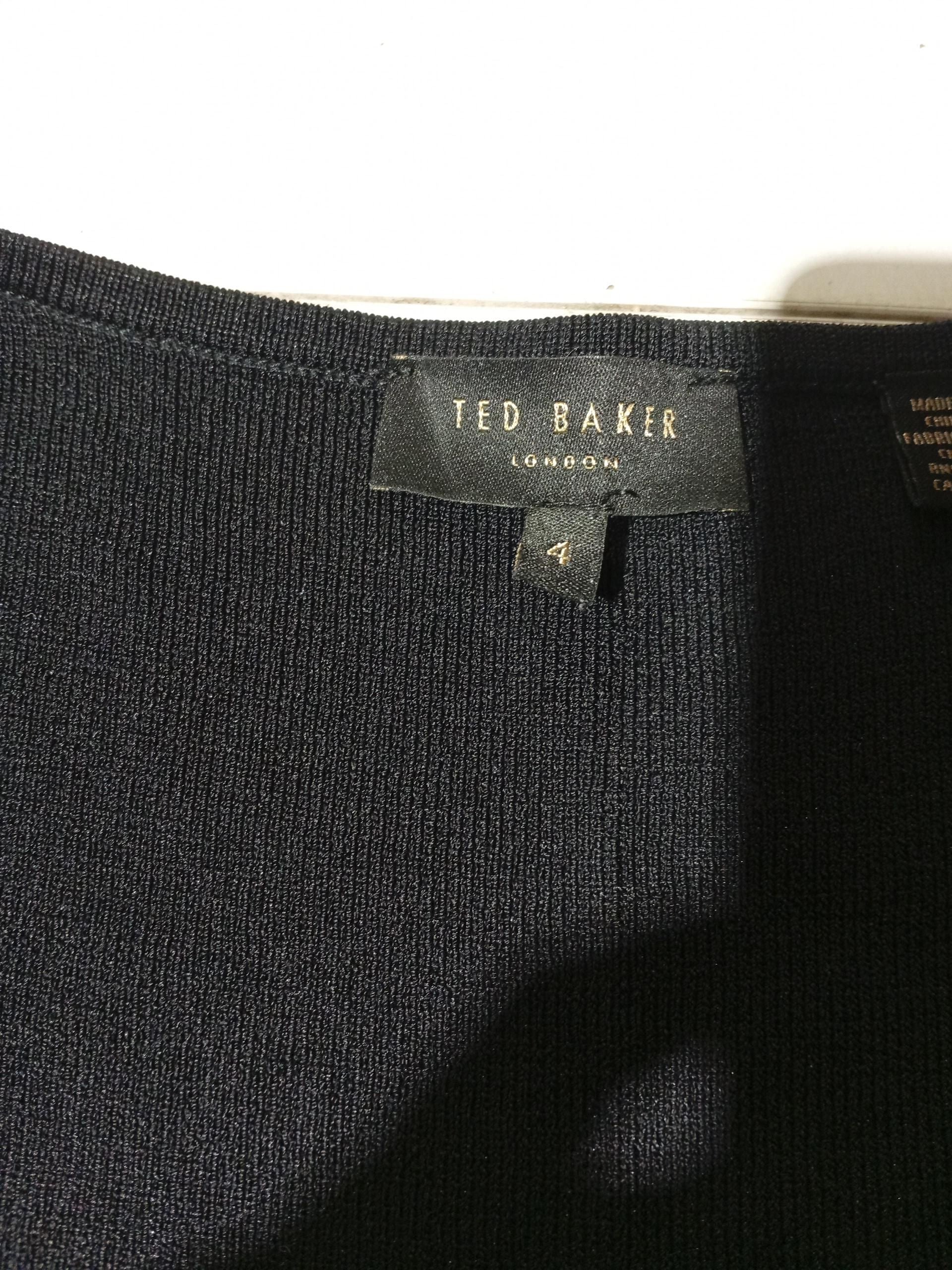 Ted Baker Women's Cardigan UK 14 Black Viscose with Polyamide Cardigan - Image 5