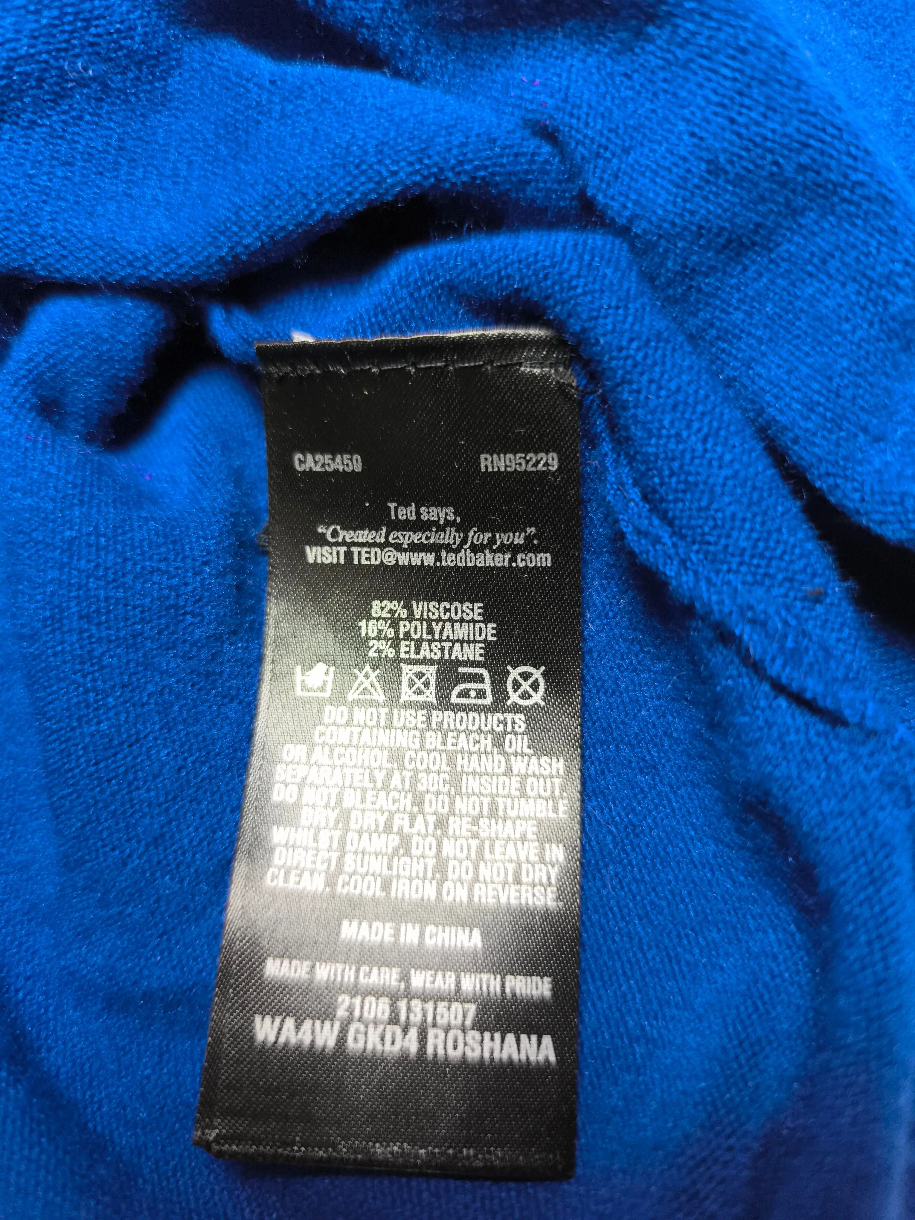 Ted Baker Women's Cardigan UK 8 Blue Viscose with Polyamide, Elastane Cardigan - Image 6