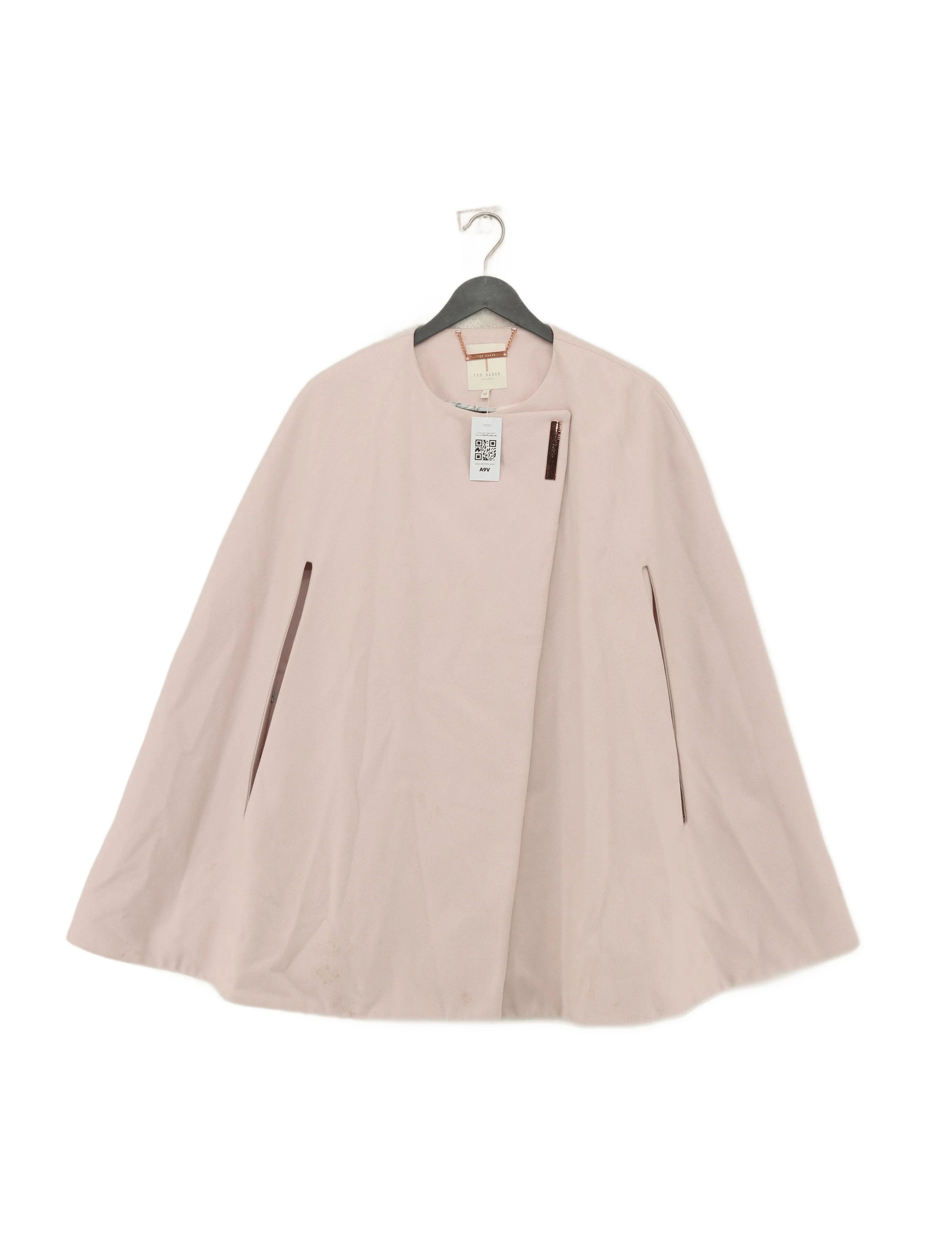 Ted Baker Women's Coat M Pink Wool with Polyamide, Cashmere Overcoat
