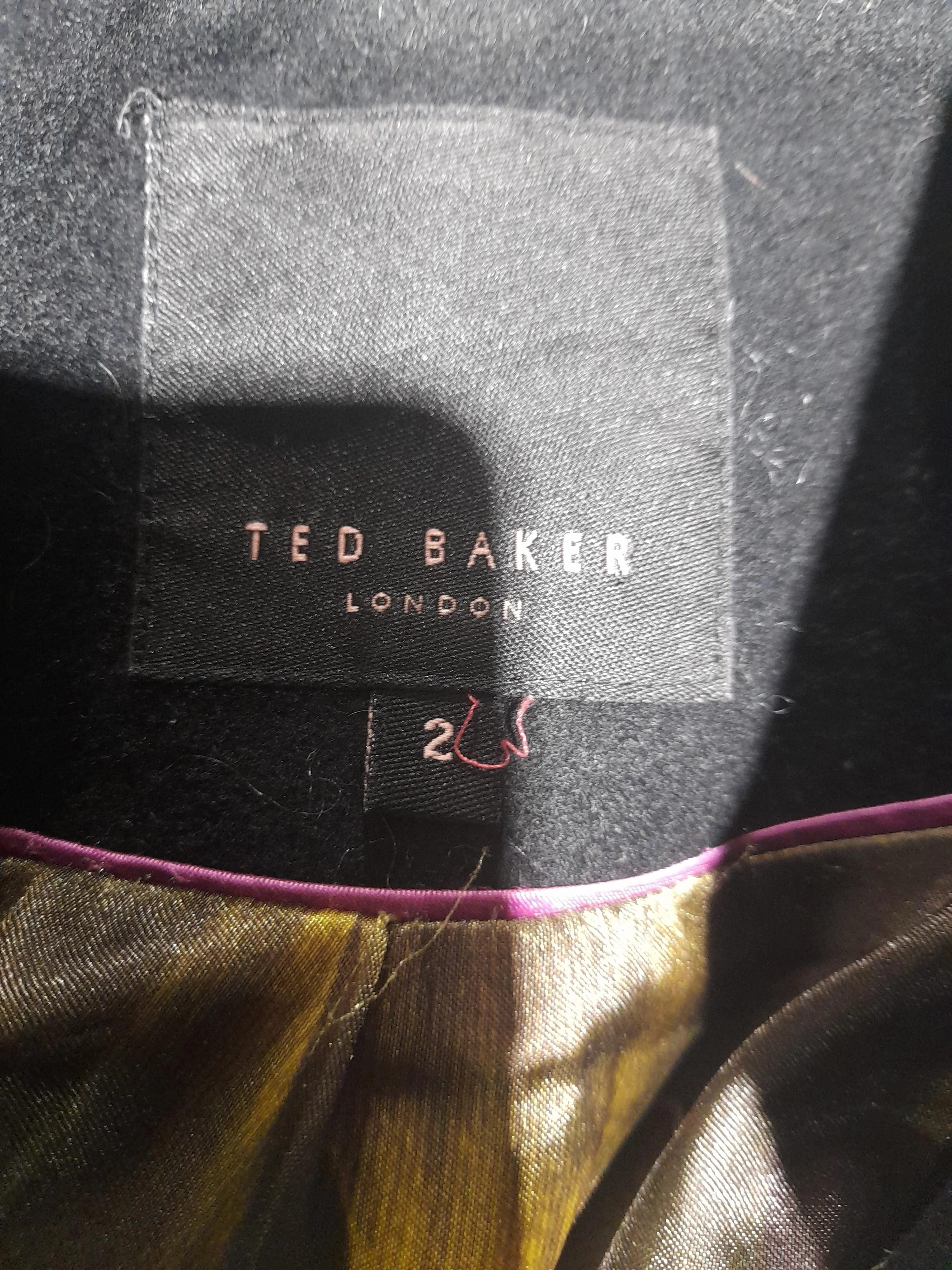 Ted Baker Women's Coat UK 10 Black Wool with Viscose Pea Coat - Image 5