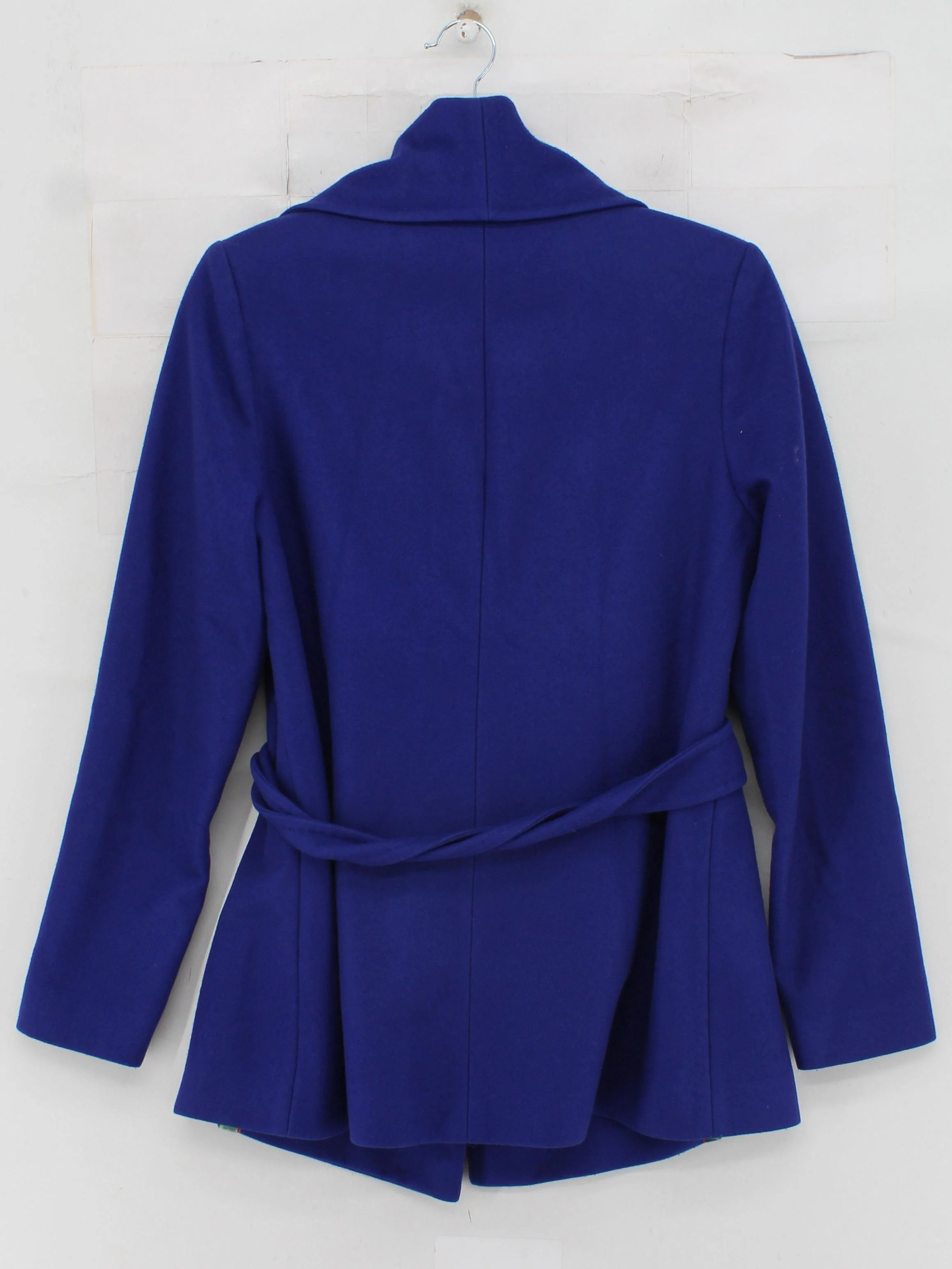 Ted Baker Women's Coat UK 10 Blue Wool with Polyamide, Cashmere Overcoat - Image 2