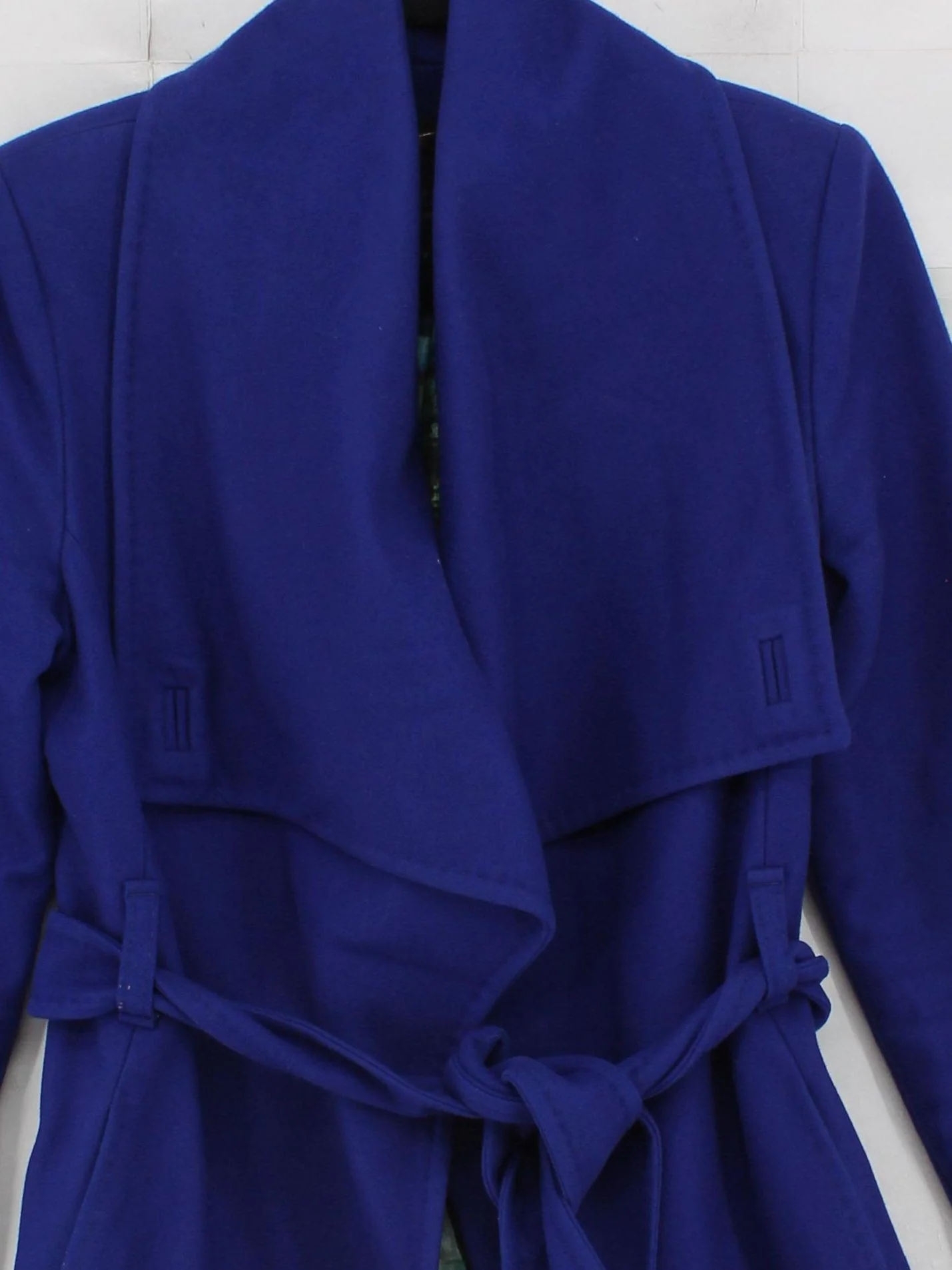 Ted Baker Women's Coat UK 10 Blue Wool with Polyamide, Cashmere Overcoat - Image 3