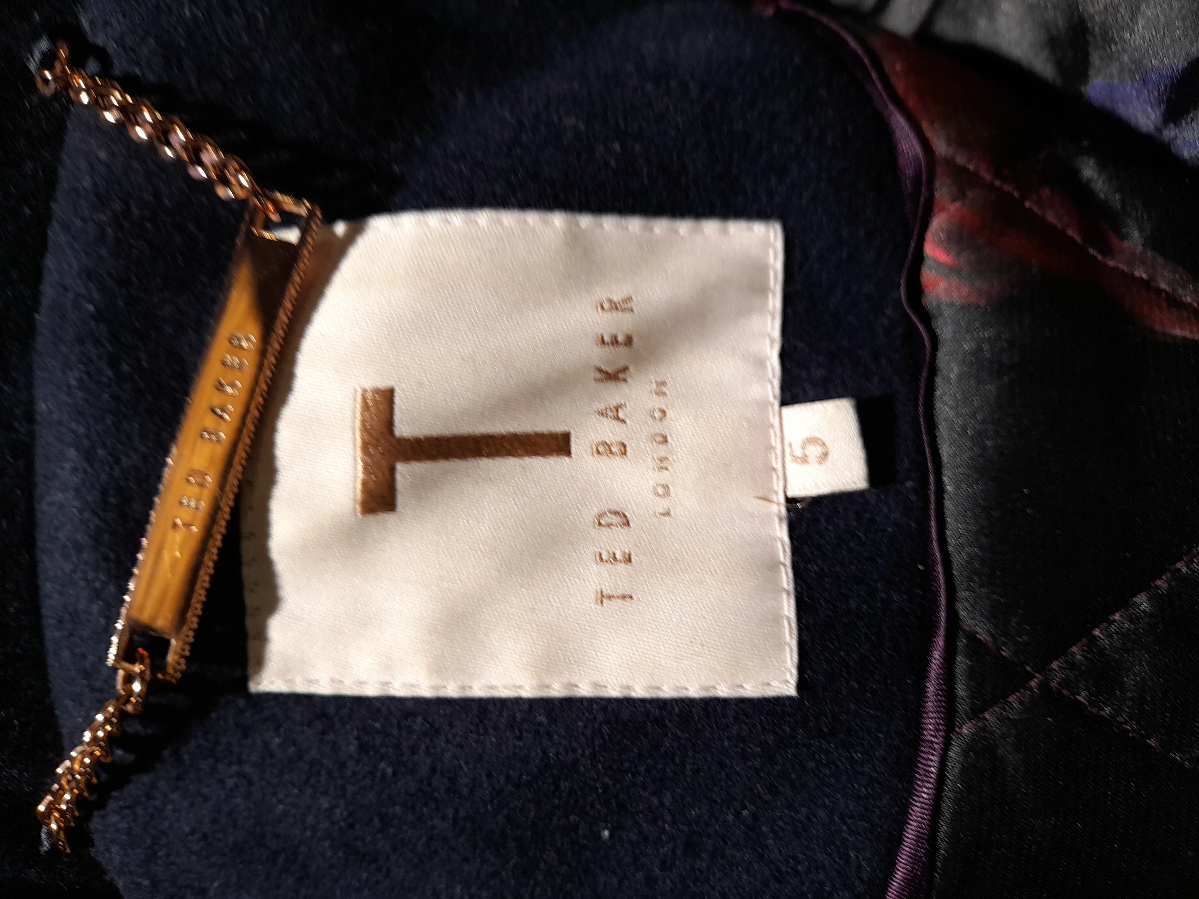 Ted Baker Women's Coat UK 16 Blue Wool with Polyamide, Cashmere Parka - Image 5