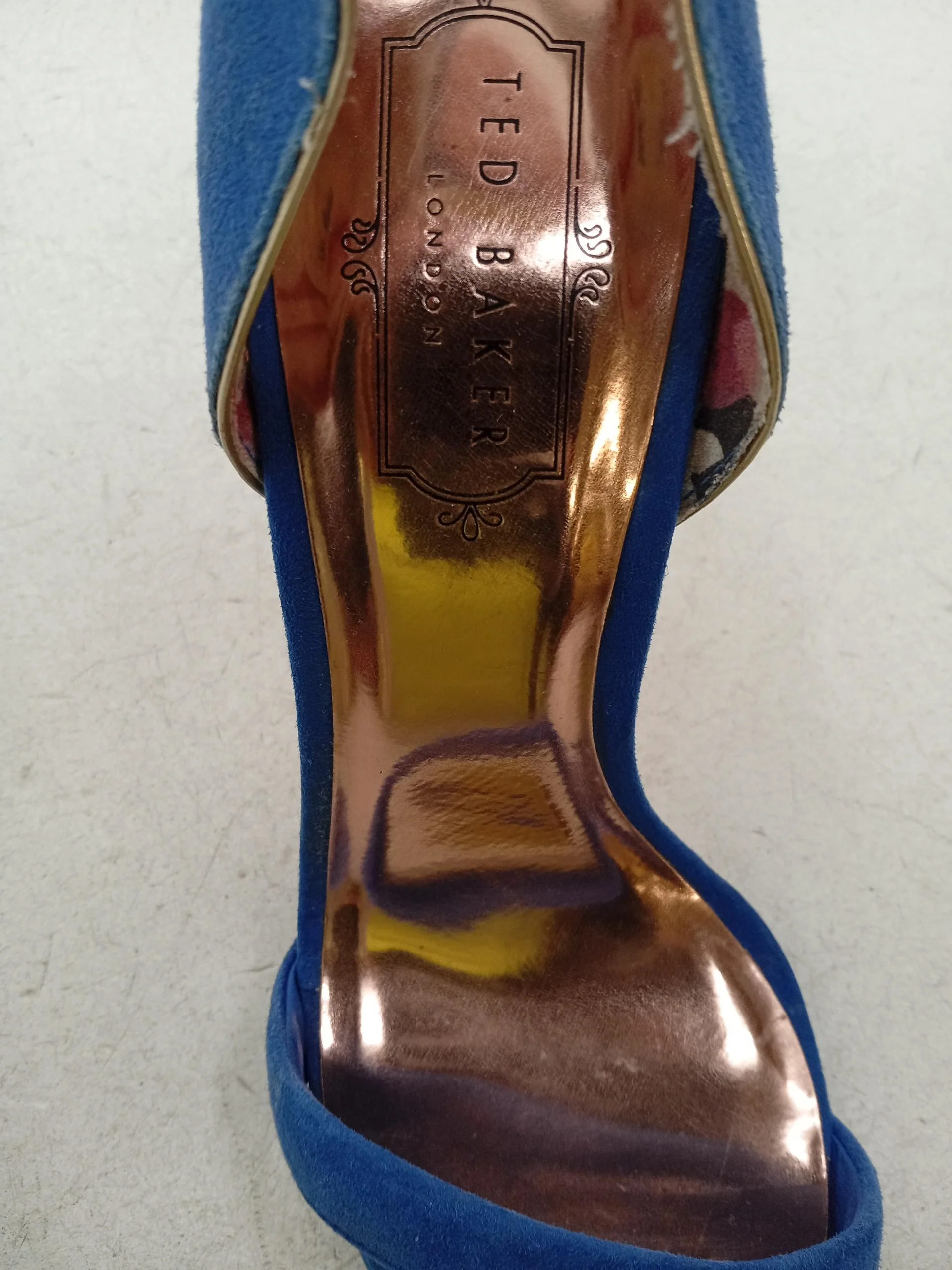 Ted Baker Women's Heels UK 5 Blue Suede with Other Strappy - Image 6