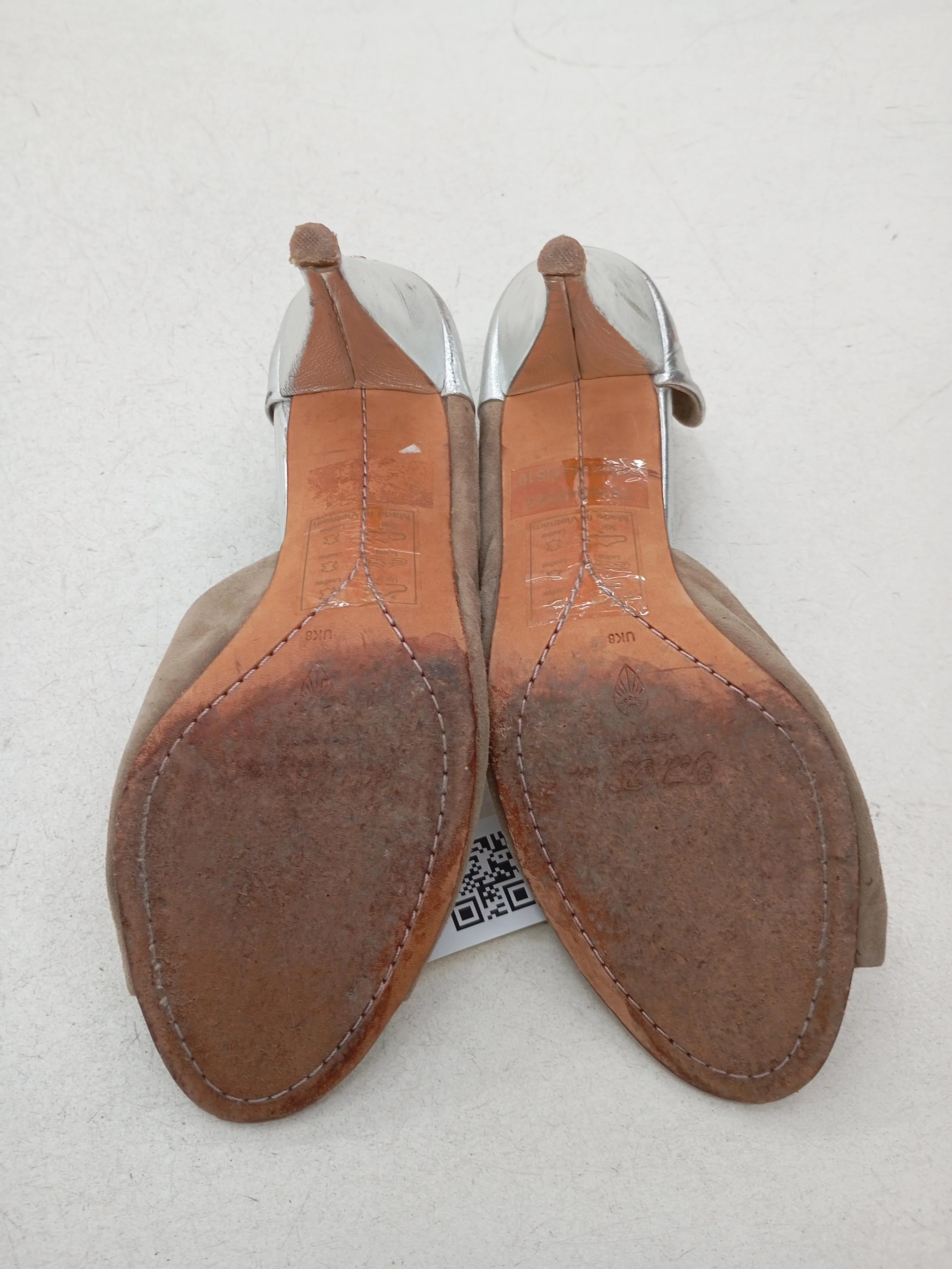 Ted Baker Women's Heels UK 8 Tan Suede with Faux Leather Court - Image 7