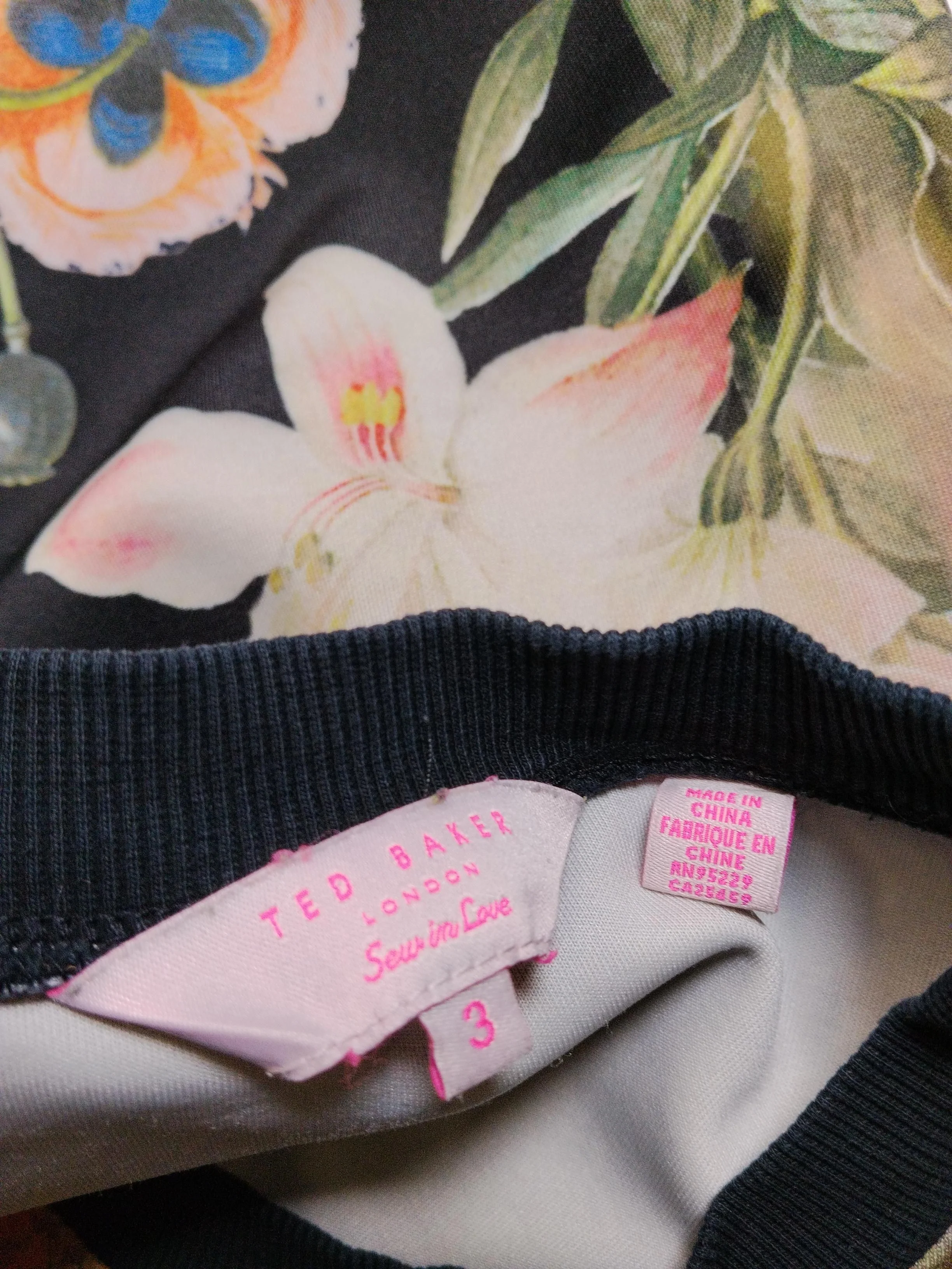 Ted Baker Women's Hoodie UK 12 Black Polyester with Elastane, Cotton Pullover - Image 5