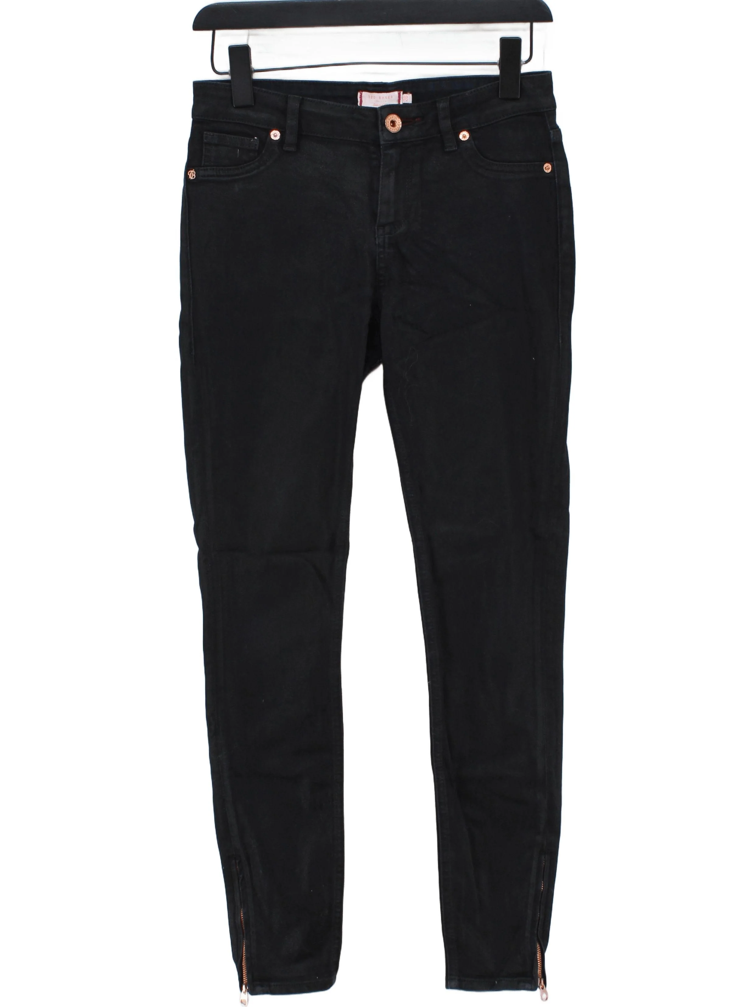 Ted Baker Women's Jeans W 26 in Black Cotton with Elastane Skinny