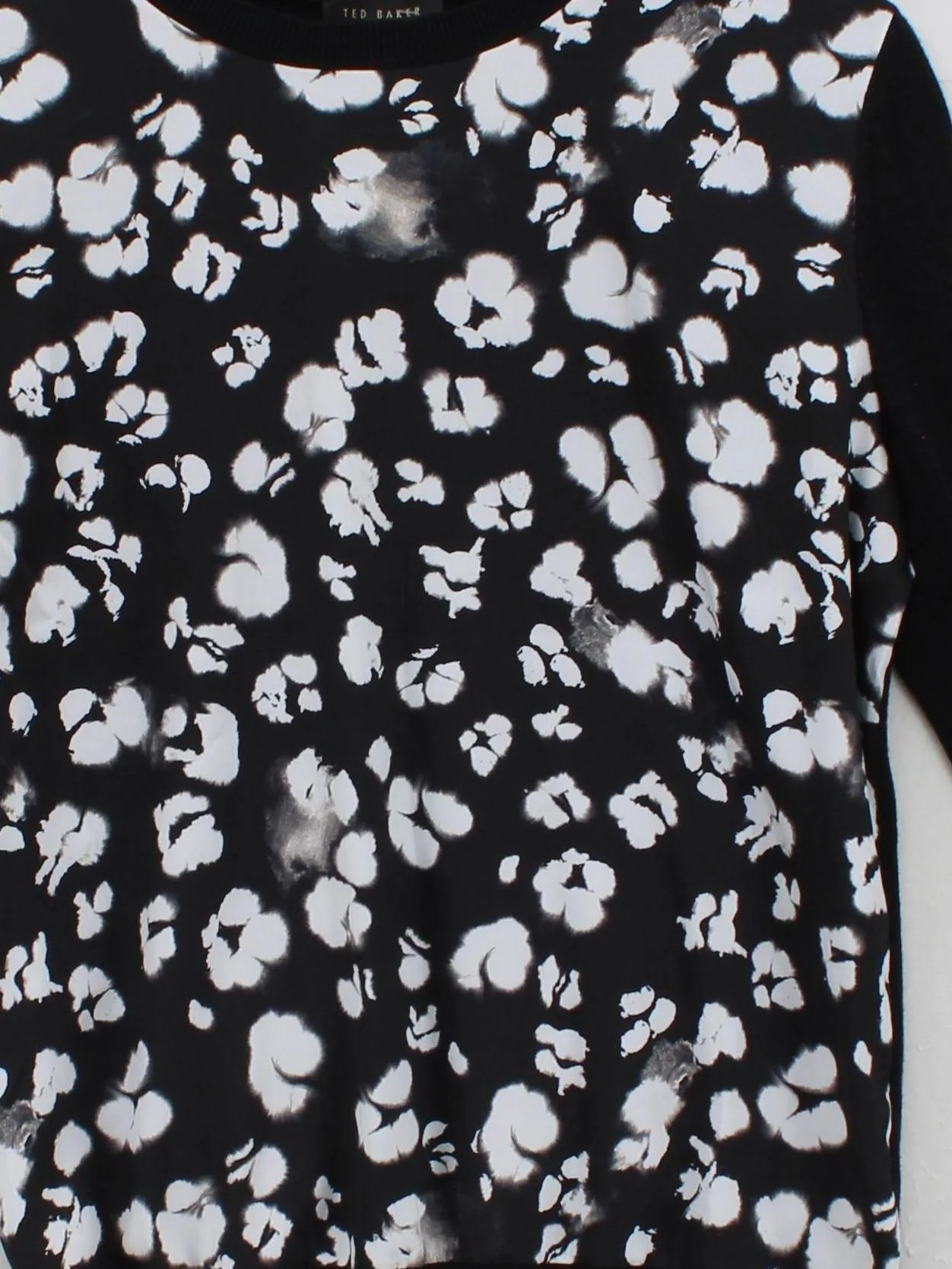 Ted Baker Women's Jumper S Black Cotton with Polyamide, Silk, Polyester Pullover - Image 3