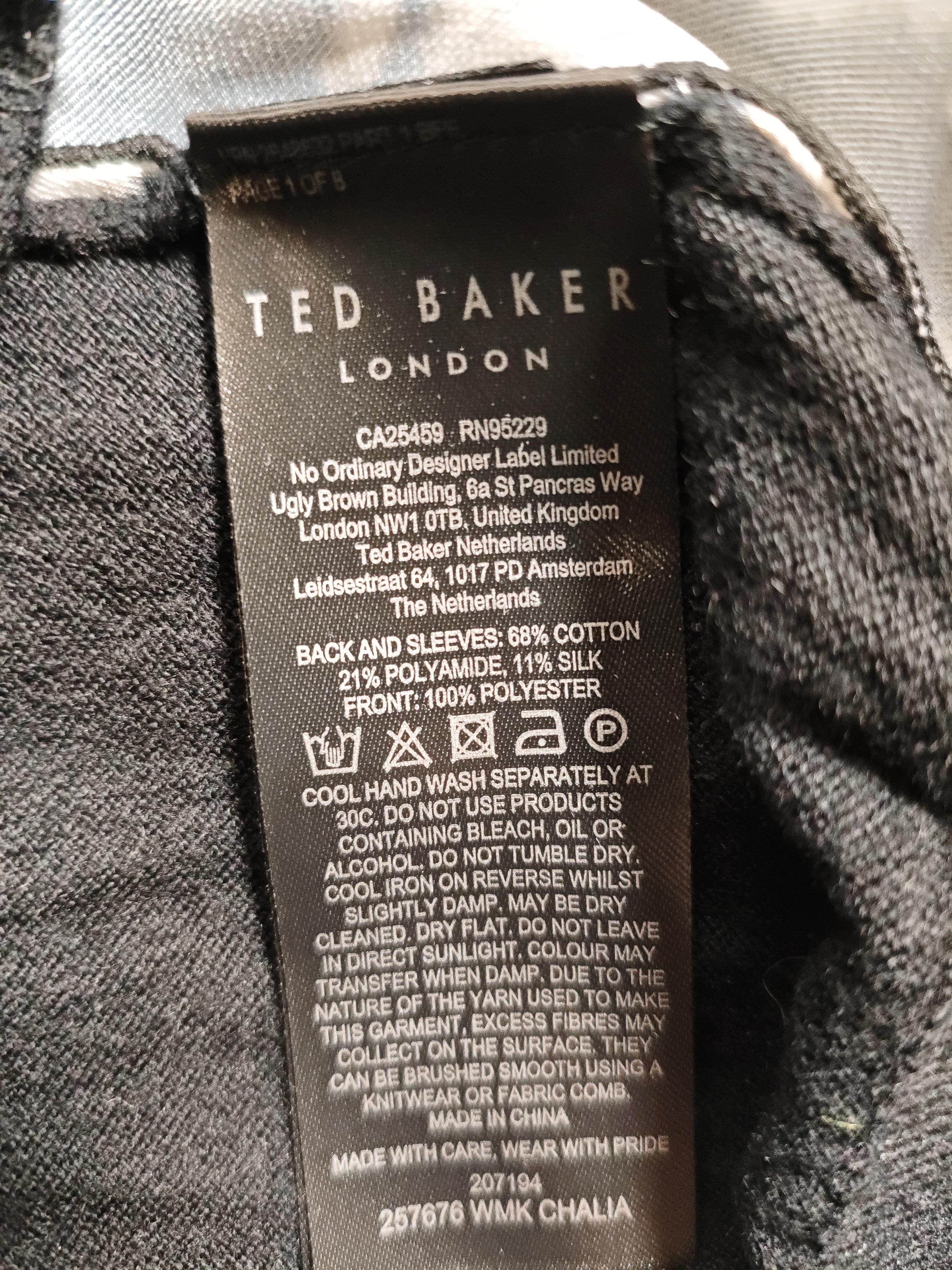Ted Baker Women's Jumper S Black Cotton with Polyamide, Silk, Polyester Pullover - Image 6