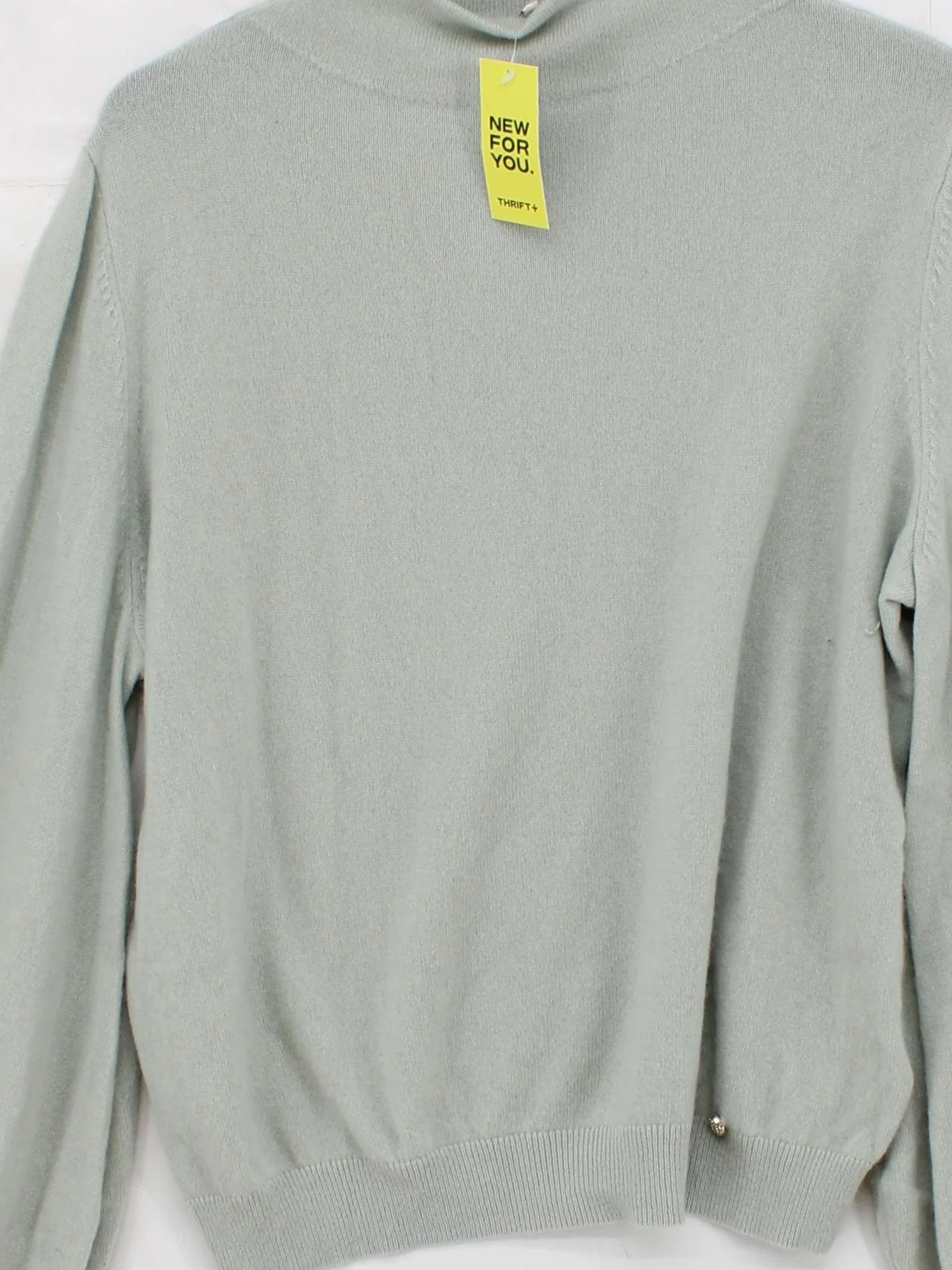 Ted Baker Women's Jumper UK 10 Green 100% Cashmere Mock Neck Pullover - Image 3