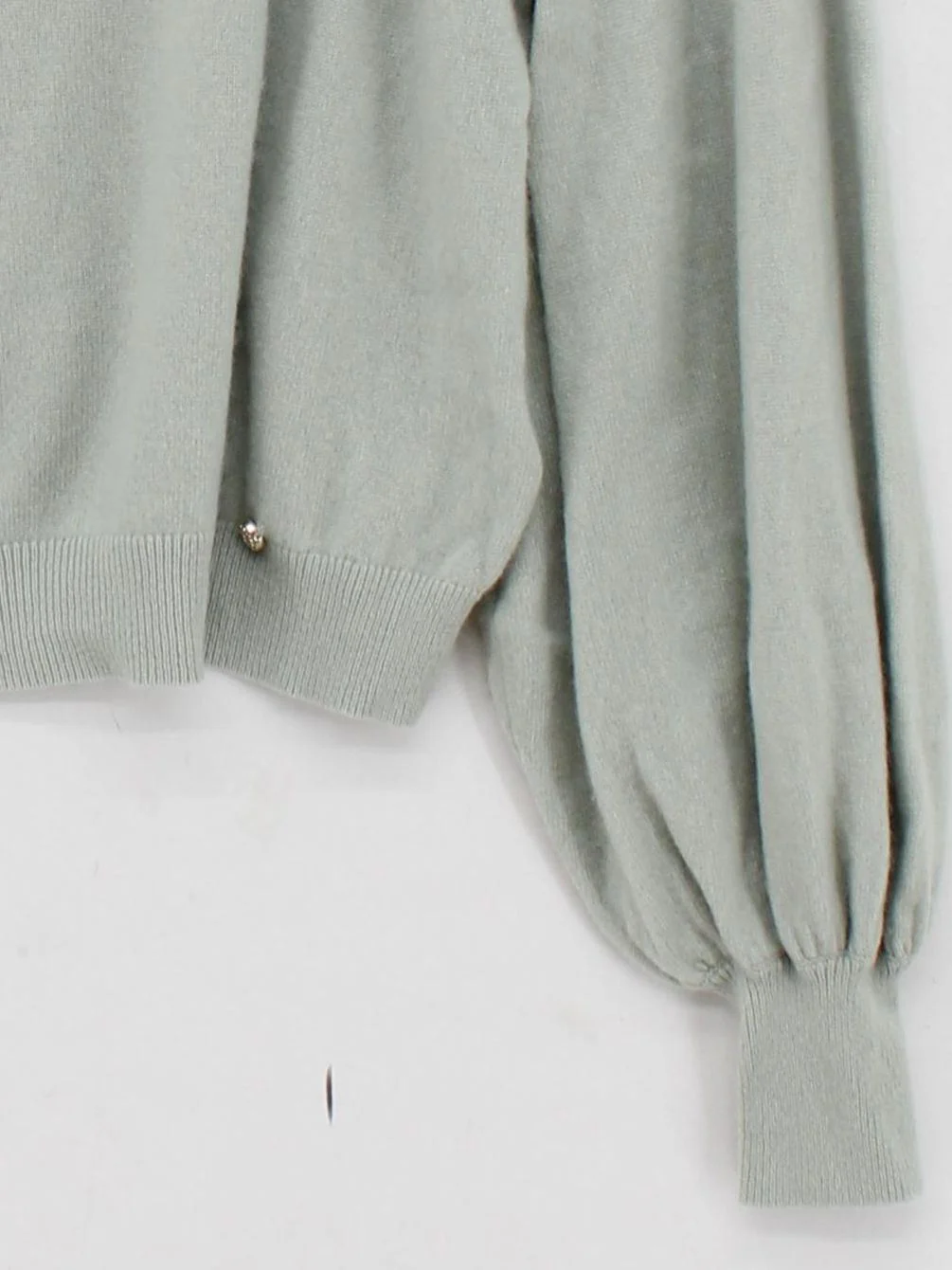 Ted Baker Women's Jumper UK 10 Green 100% Cashmere Mock Neck Pullover - Image 4