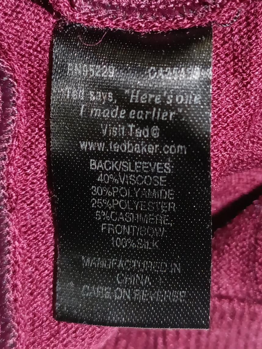 Ted Baker Women's Jumper UK 10 Red Viscose - Image 7