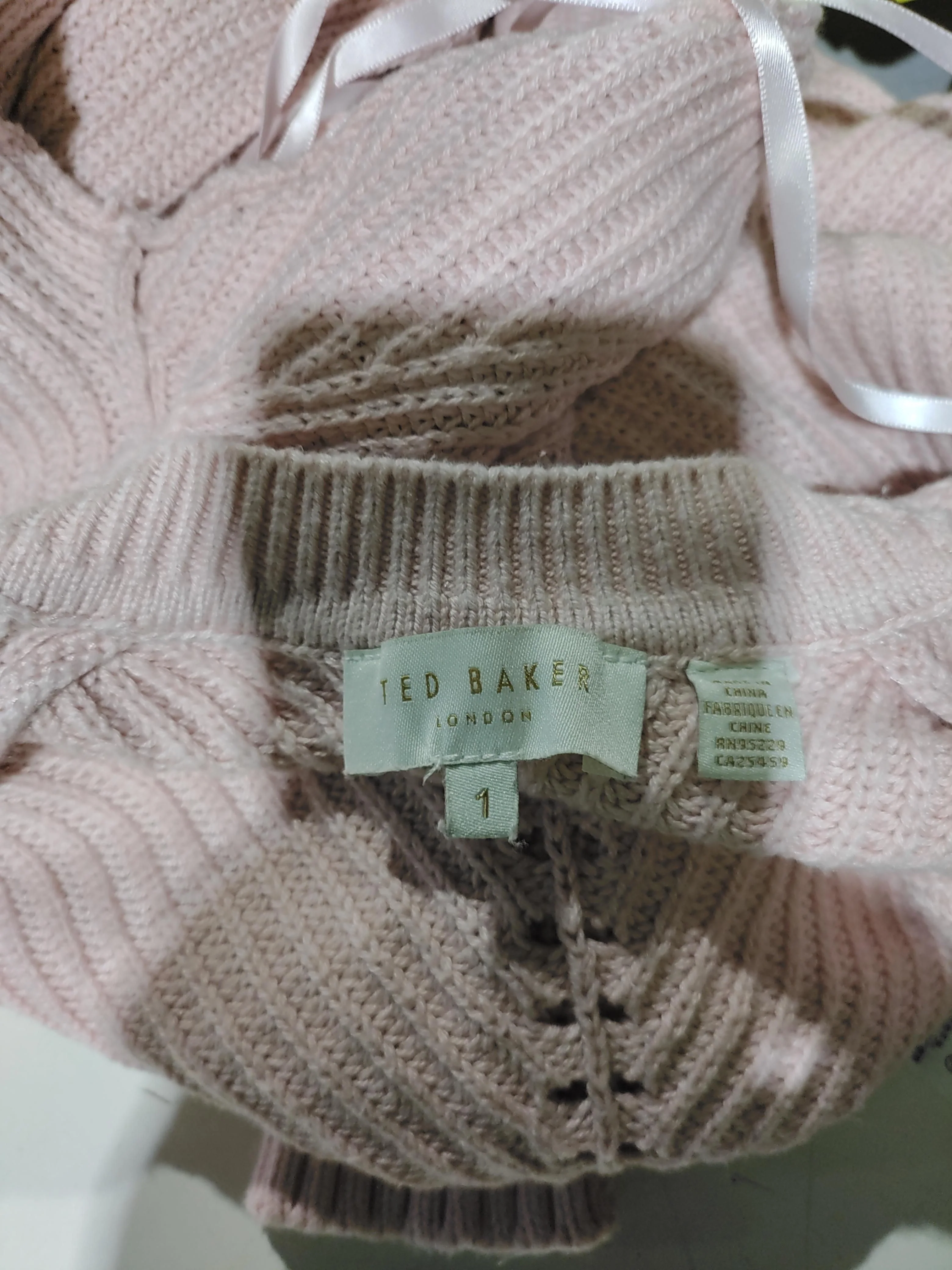 Ted Baker Women's Jumper XS Pink 100% Wool Crew Neck Pullover - Image 5