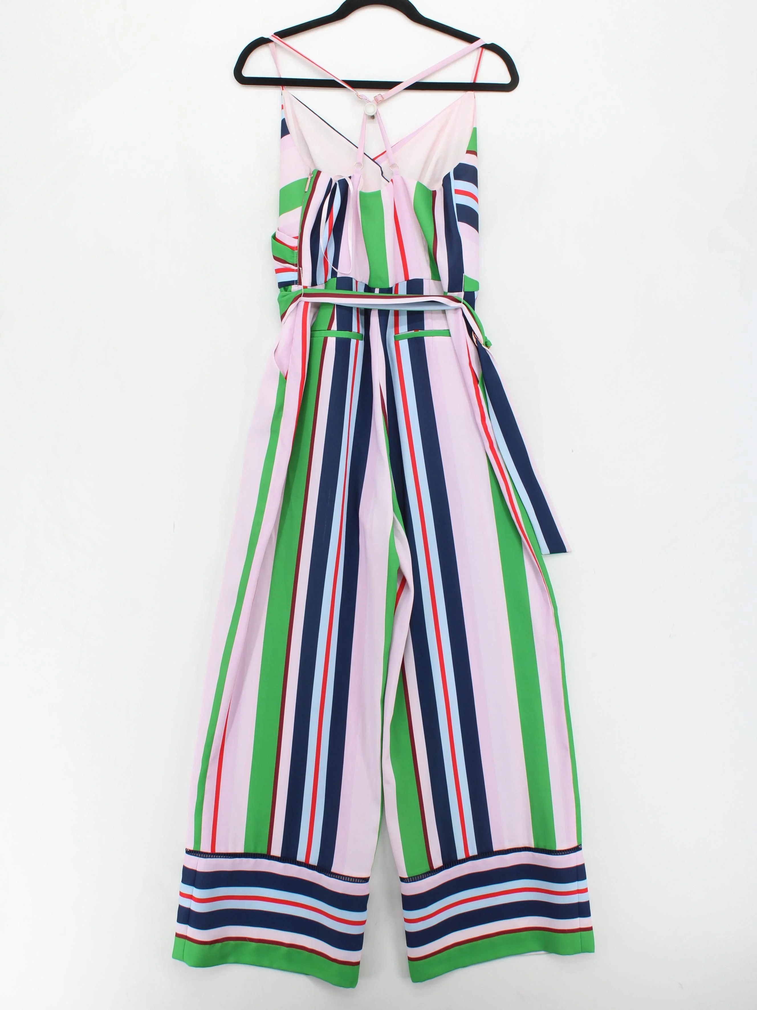 Ted Baker Women's Jumpsuit M Multi Striped 100% Polyester Wide-Leg Jumpsuit - Image 2