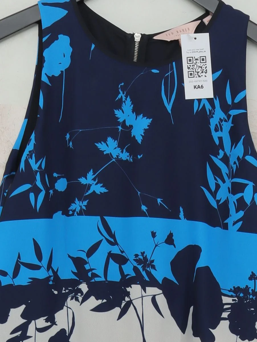 Ted Baker Women's Jumpsuit UK 8 Blue Polyester with Elastane Jumpsuit - Image 3