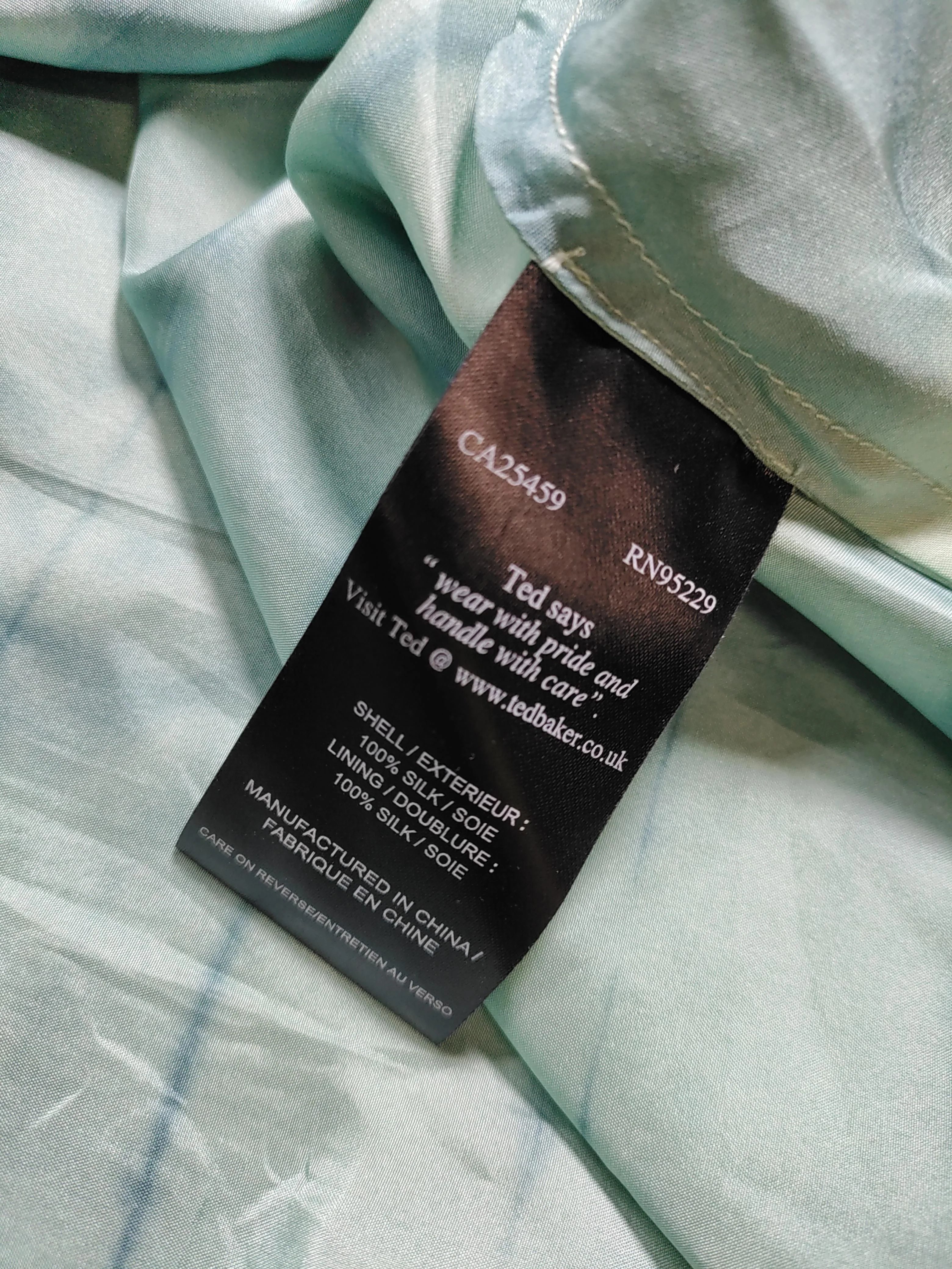 Ted Baker Women's Midi Skirt M Green 100% Silk Midi A-Line - Image 7