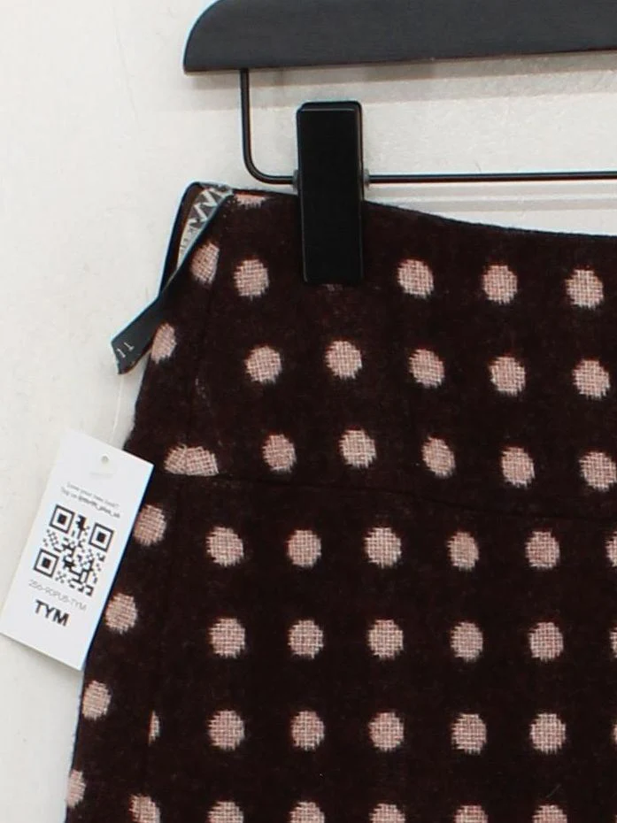 Ted Baker Women's Mini Skirt UK 10 Brown Wool with Viscose, Acetate Mini - Image 4