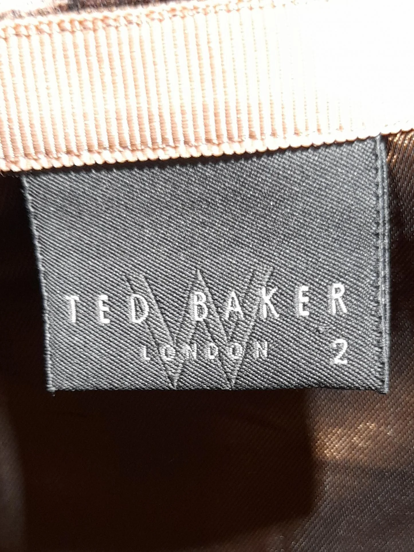 Ted Baker Women's Mini Skirt UK 10 Brown Wool with Viscose, Acetate Mini - Image 5