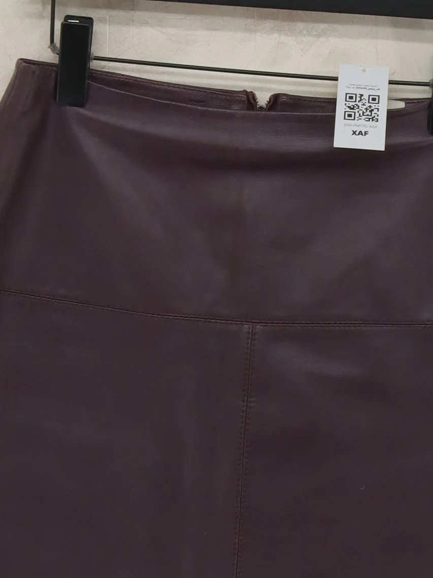 Ted Baker Women's Mini Skirt XS Red Leather with Polyester, Elastane Short Mini - Image 3