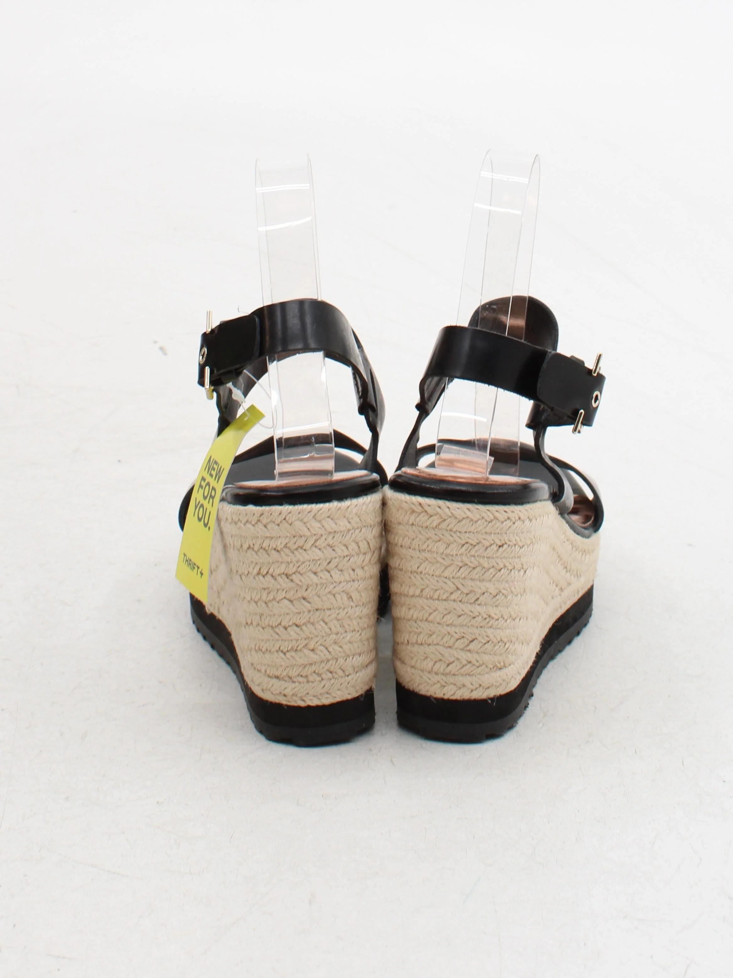 Ted Baker Women's Sandals UK 5 Black 100% Leather Espadrille - Image 3