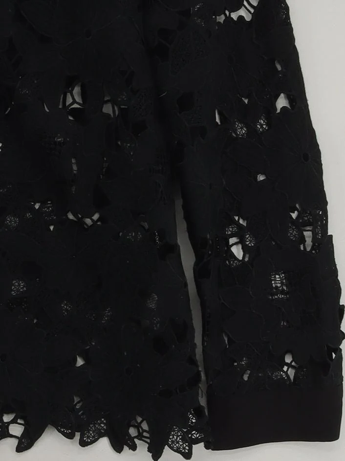 Ted Baker Women's Shirt M Black 100% Polyester Long Sleeve Collared Basic - Image 4