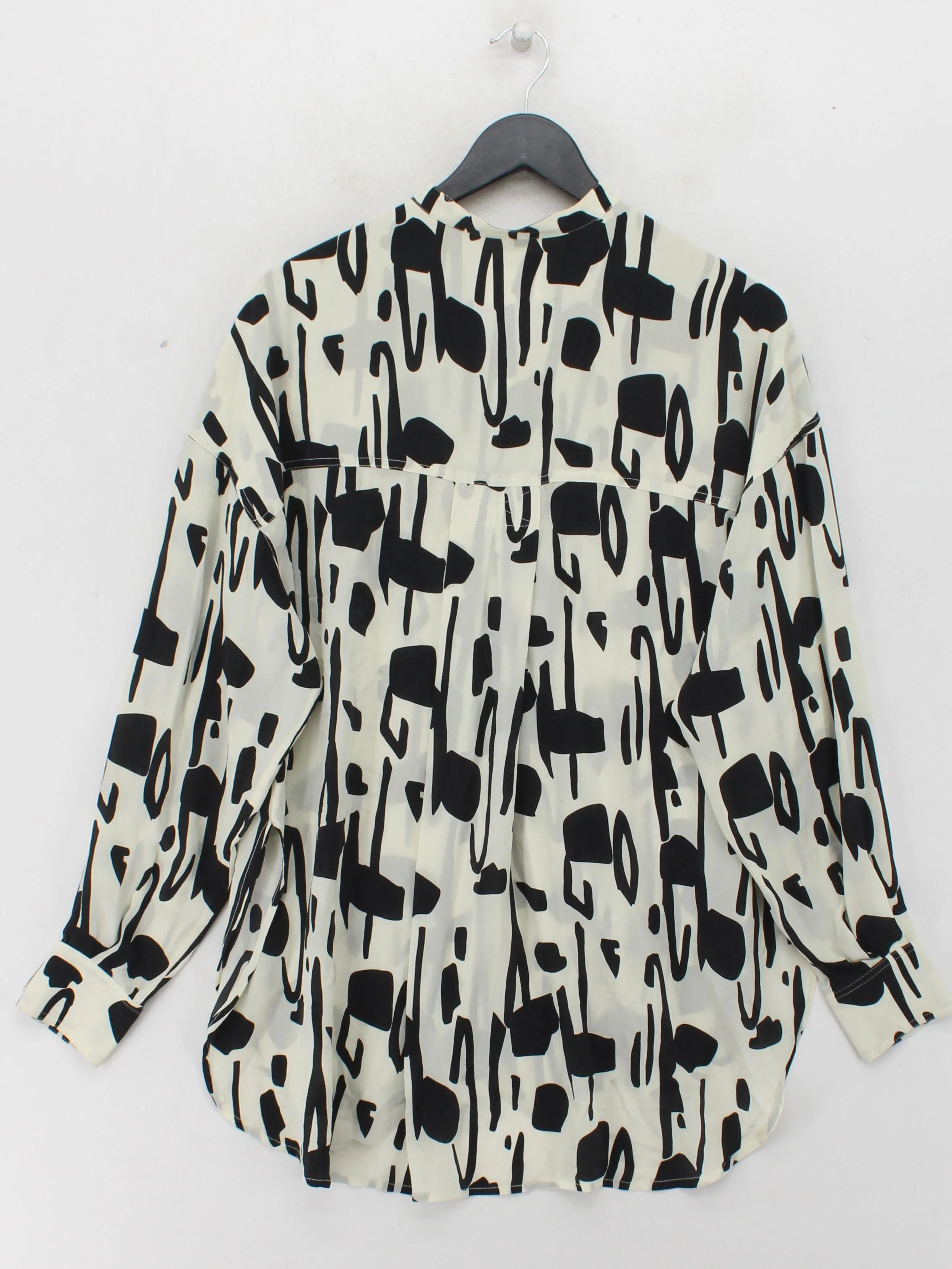 Ted Baker Women's Shirt UK 2 Cream 100% Silk Basic - Image 2
