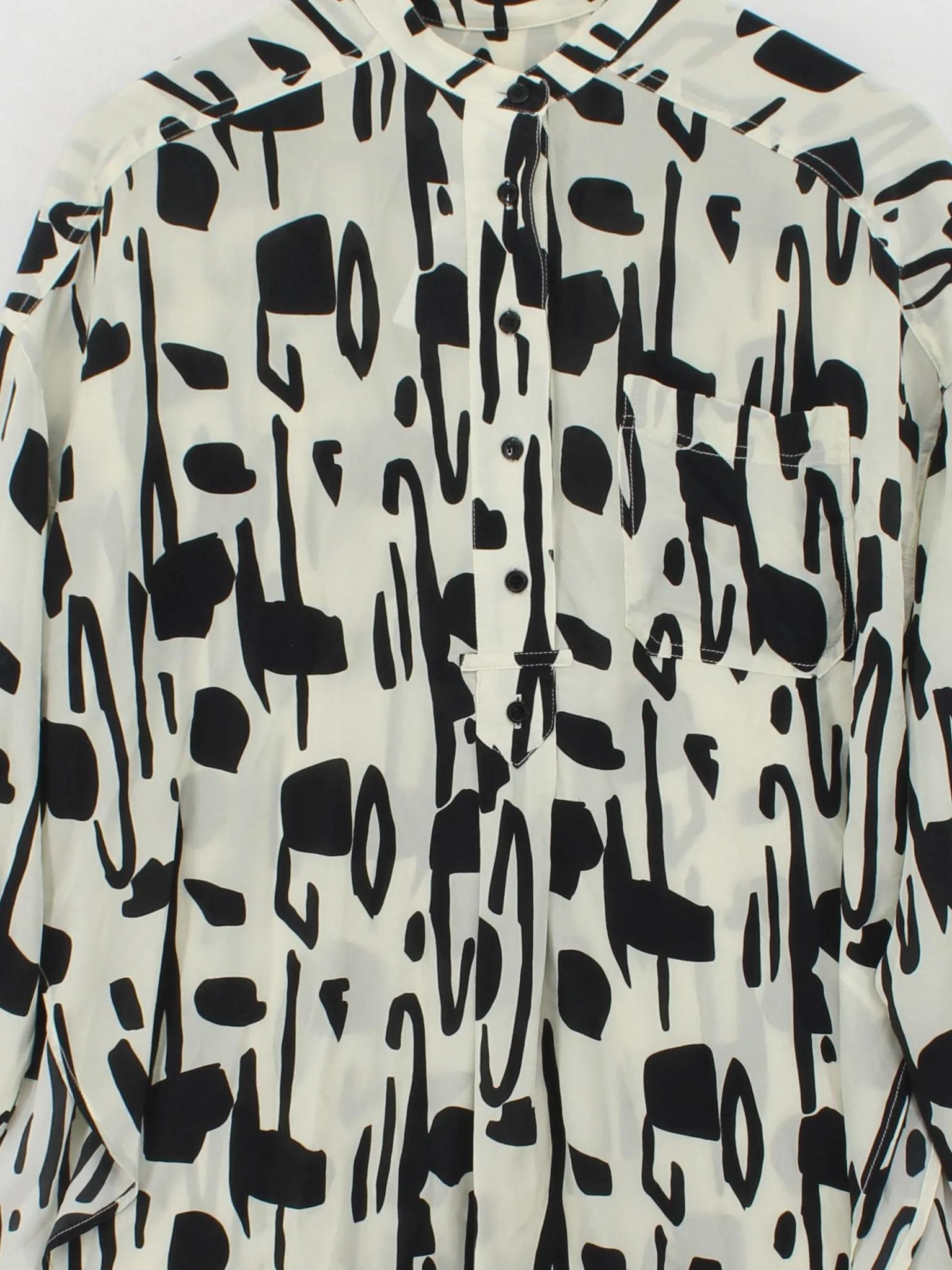 Ted Baker Women's Shirt UK 2 Cream 100% Silk Basic - Image 3
