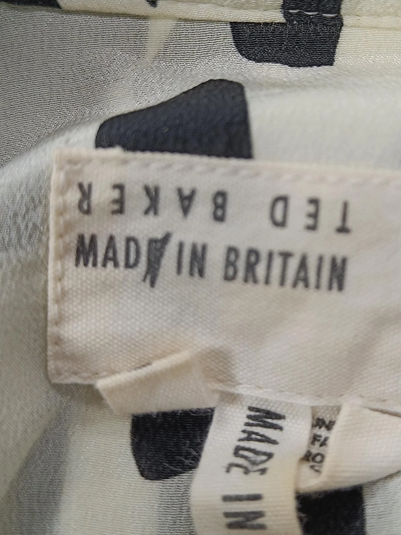 Ted Baker Women's Shirt UK 2 Cream 100% Silk Basic - Image 6