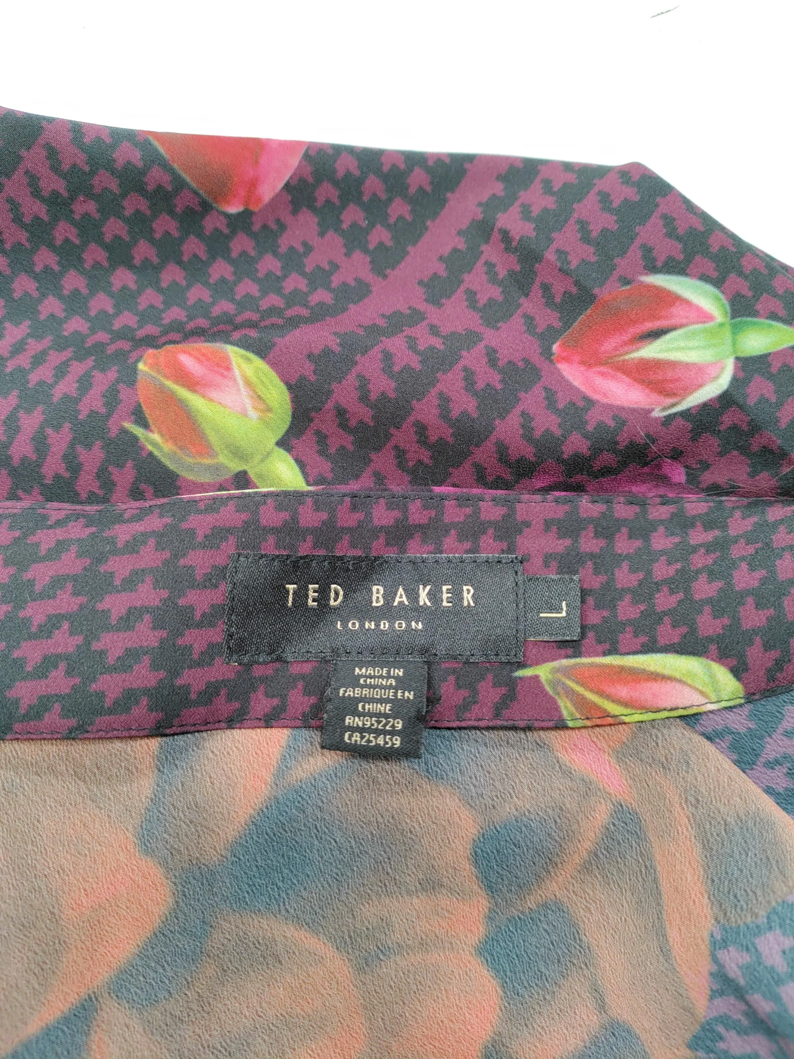 Ted Baker Women's T-Shirt L Multi 100% Polyester Camisole - Image 5