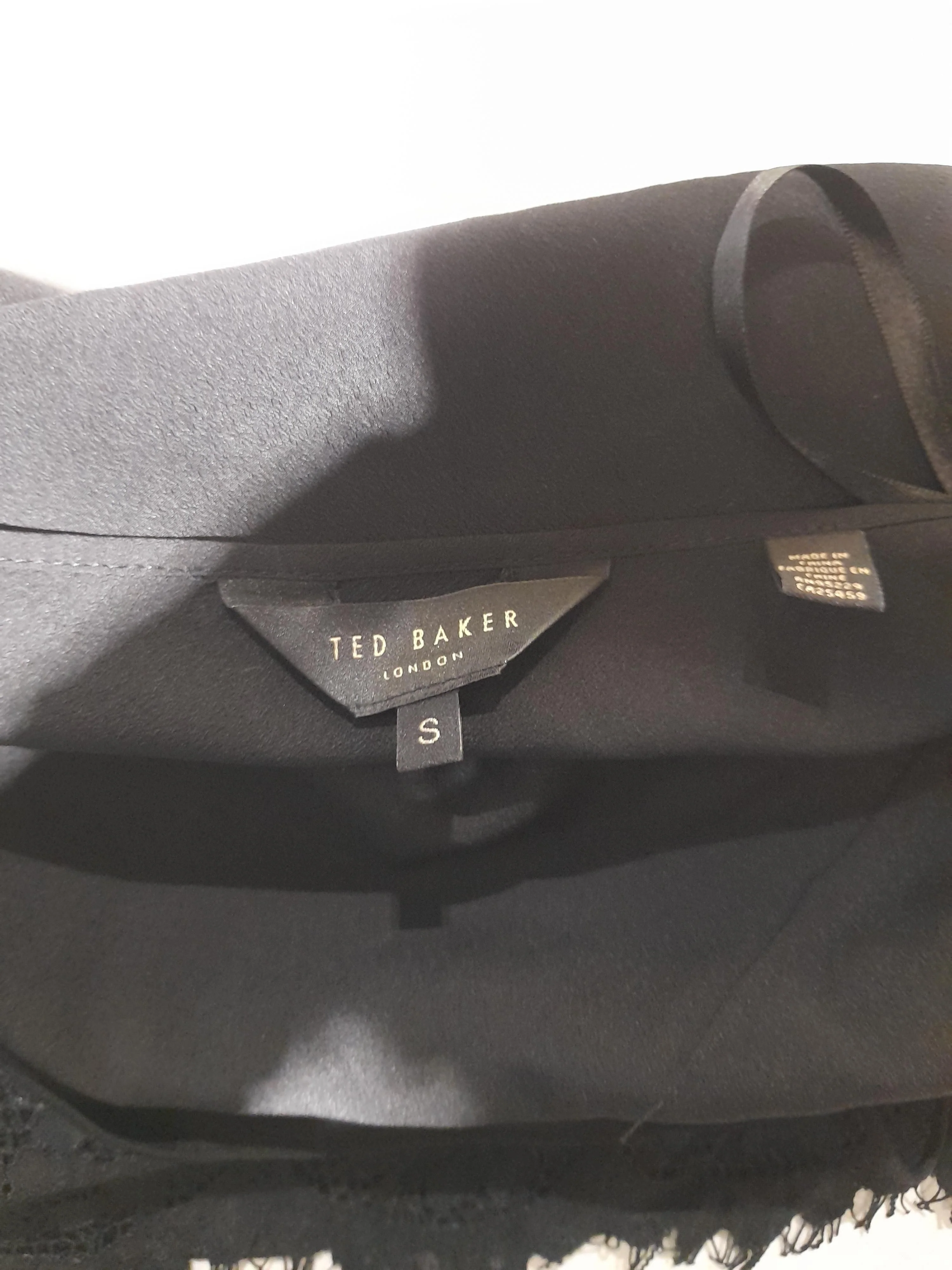 Ted Baker Women's T-Shirt S Black Viscose - Image 5