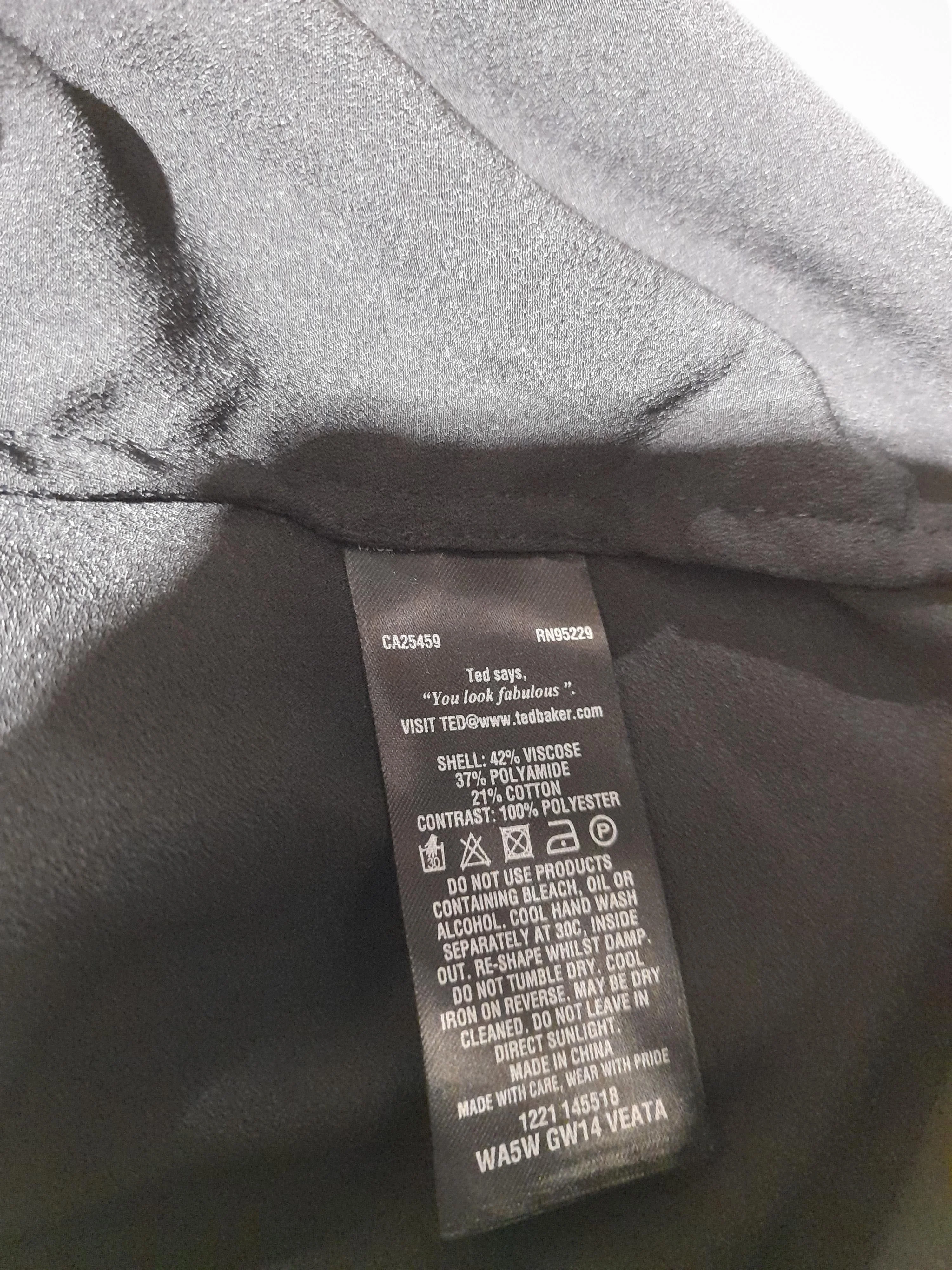 Ted Baker Women's T-Shirt S Black Viscose - Image 6