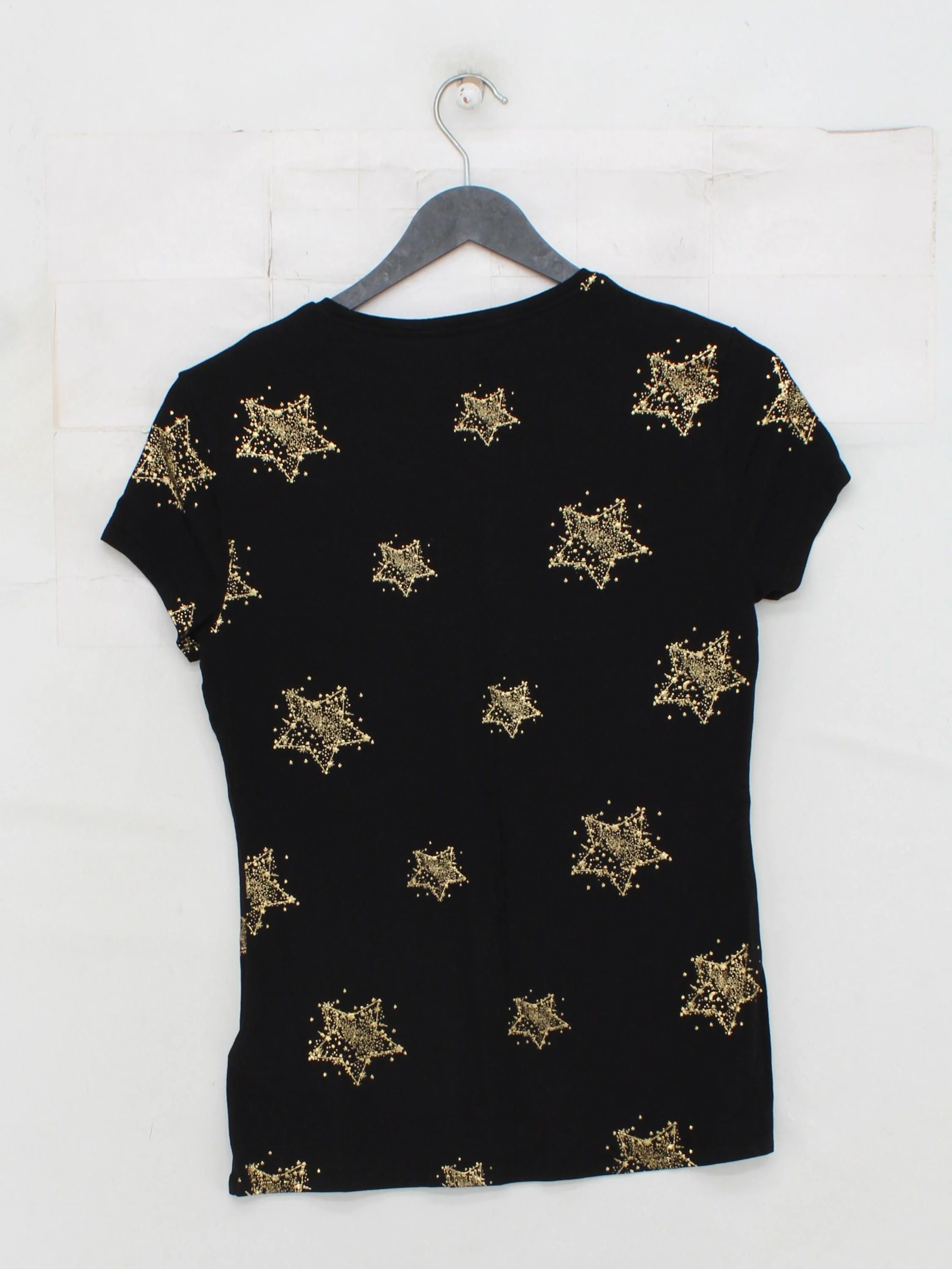 Ted Baker Women's T-Shirt UK 10 Black Viscose with Elastane Basic - Image 2