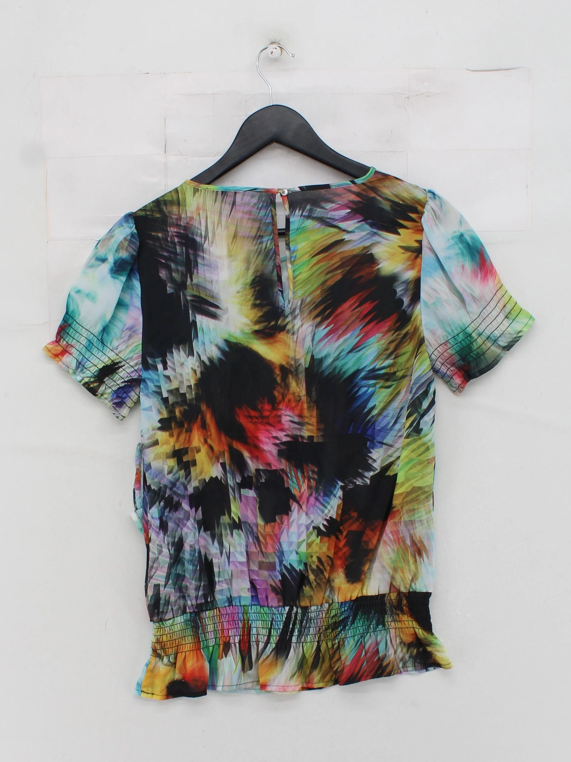 Ted Baker Women's Top S Multi 100% Polyester Short Sleeve Round Neck Basic - Image 2