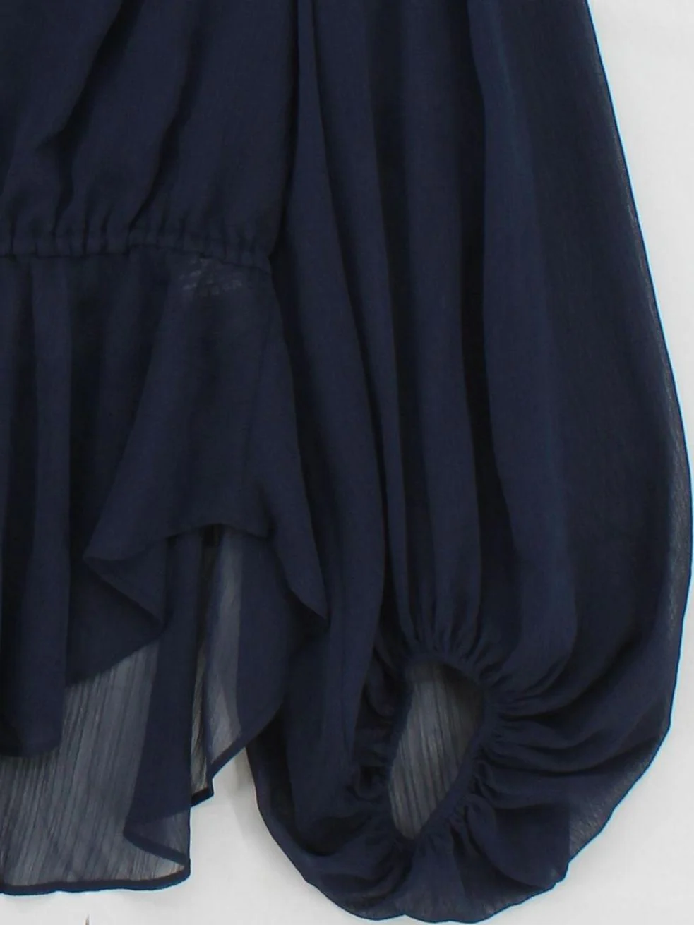 Ted Baker Women's Top UK 10 Blue 100% Polyester Long Sleeve V-Neck Basic - Image 4