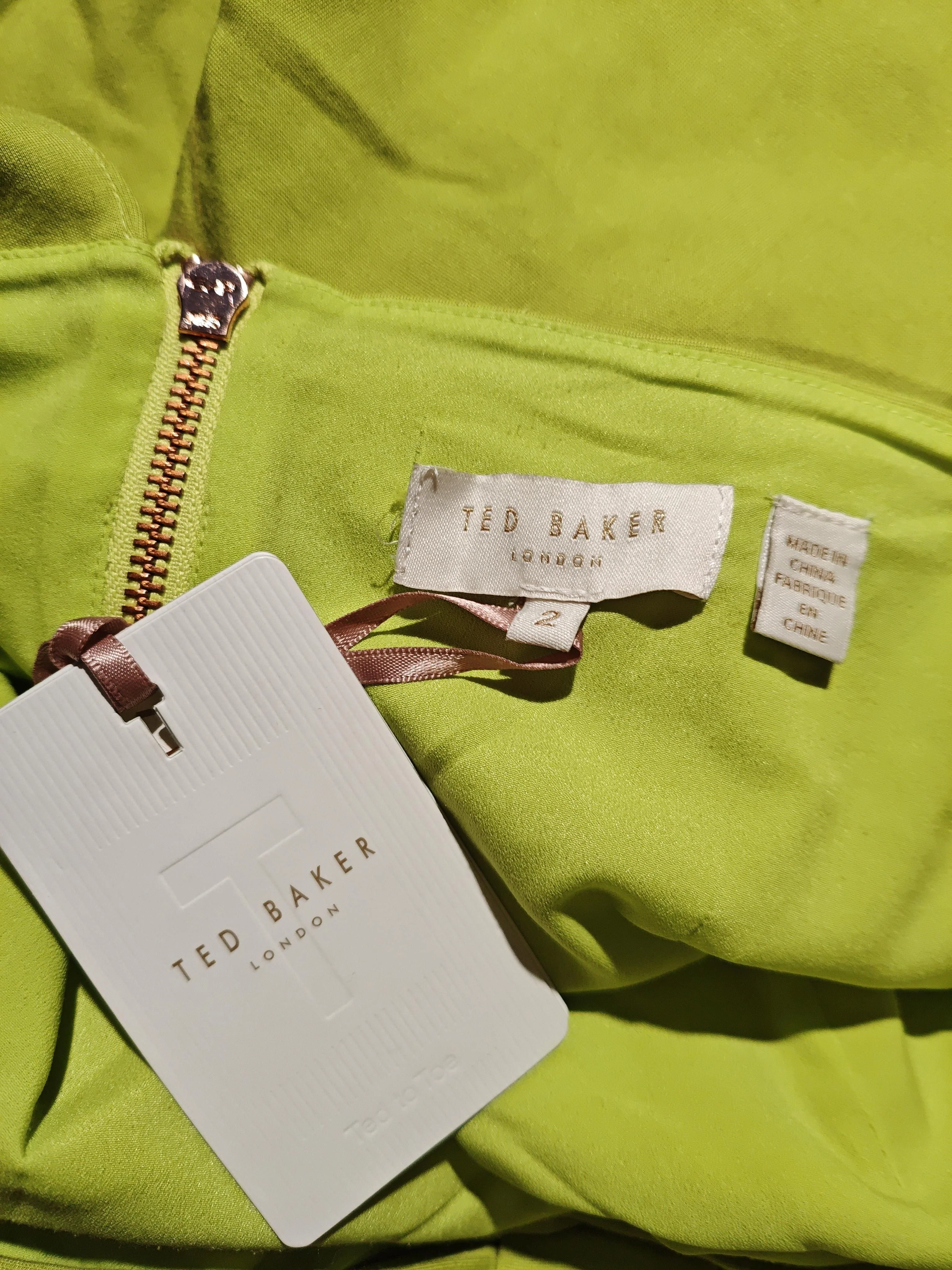 Ted Baker Women's Top UK 10 Green Viscose New with tags - Image 5
