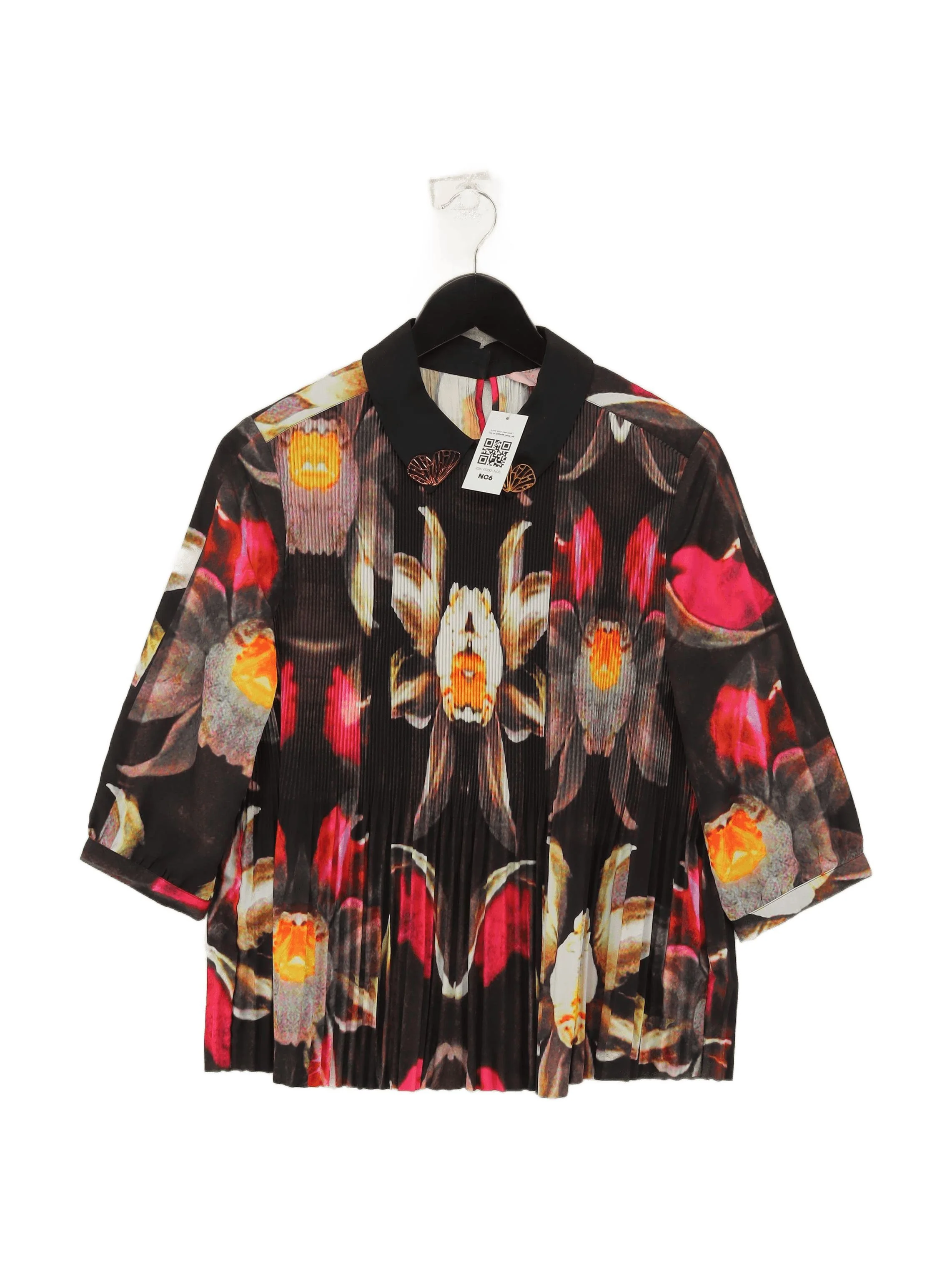 Ted Baker Women's Top UK 12 Multi 100% Polyester Basic
