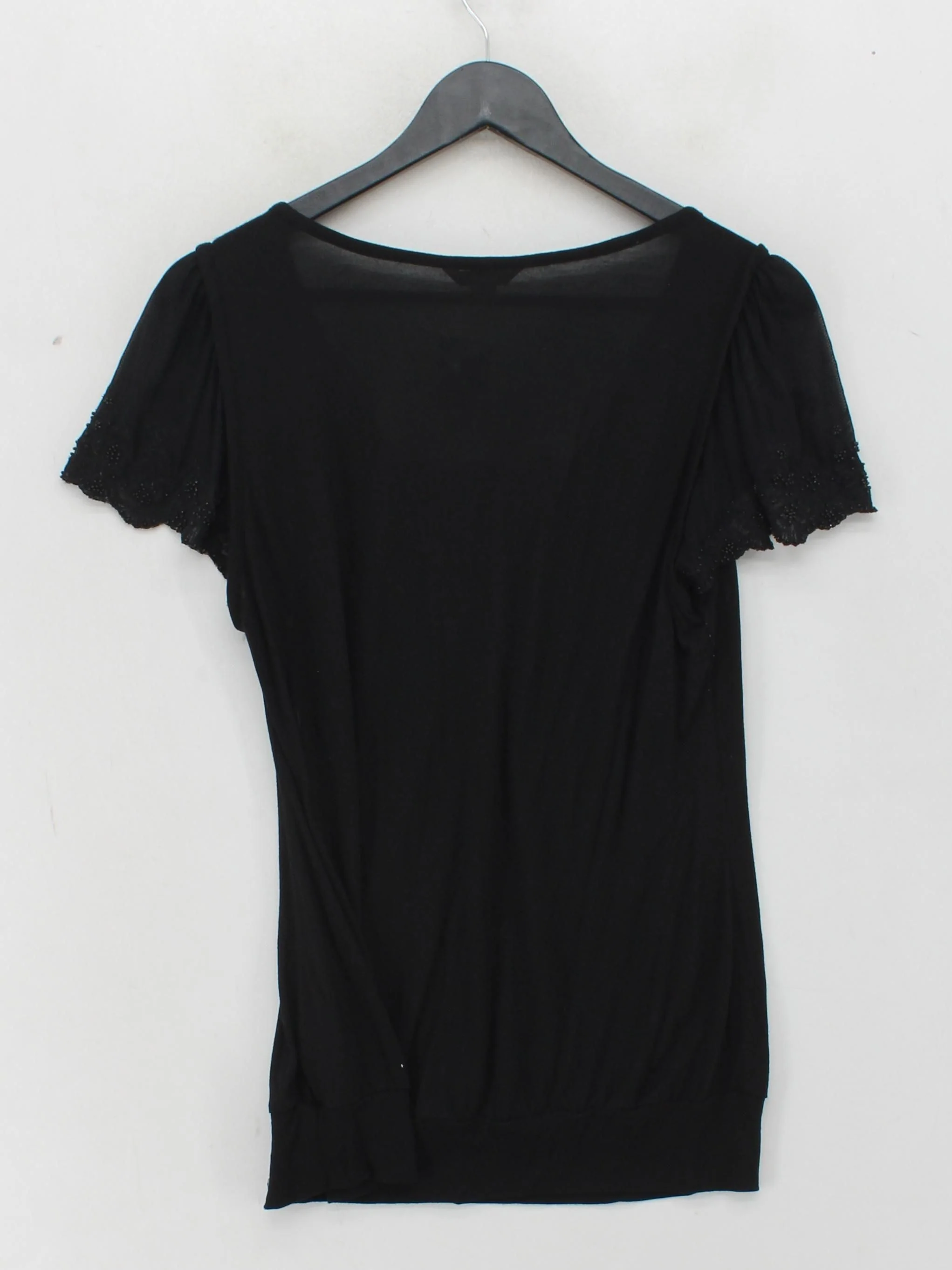 Ted Baker Women's Top UK 14 Black Viscose with Nylon, Elastane Basic - Image 2