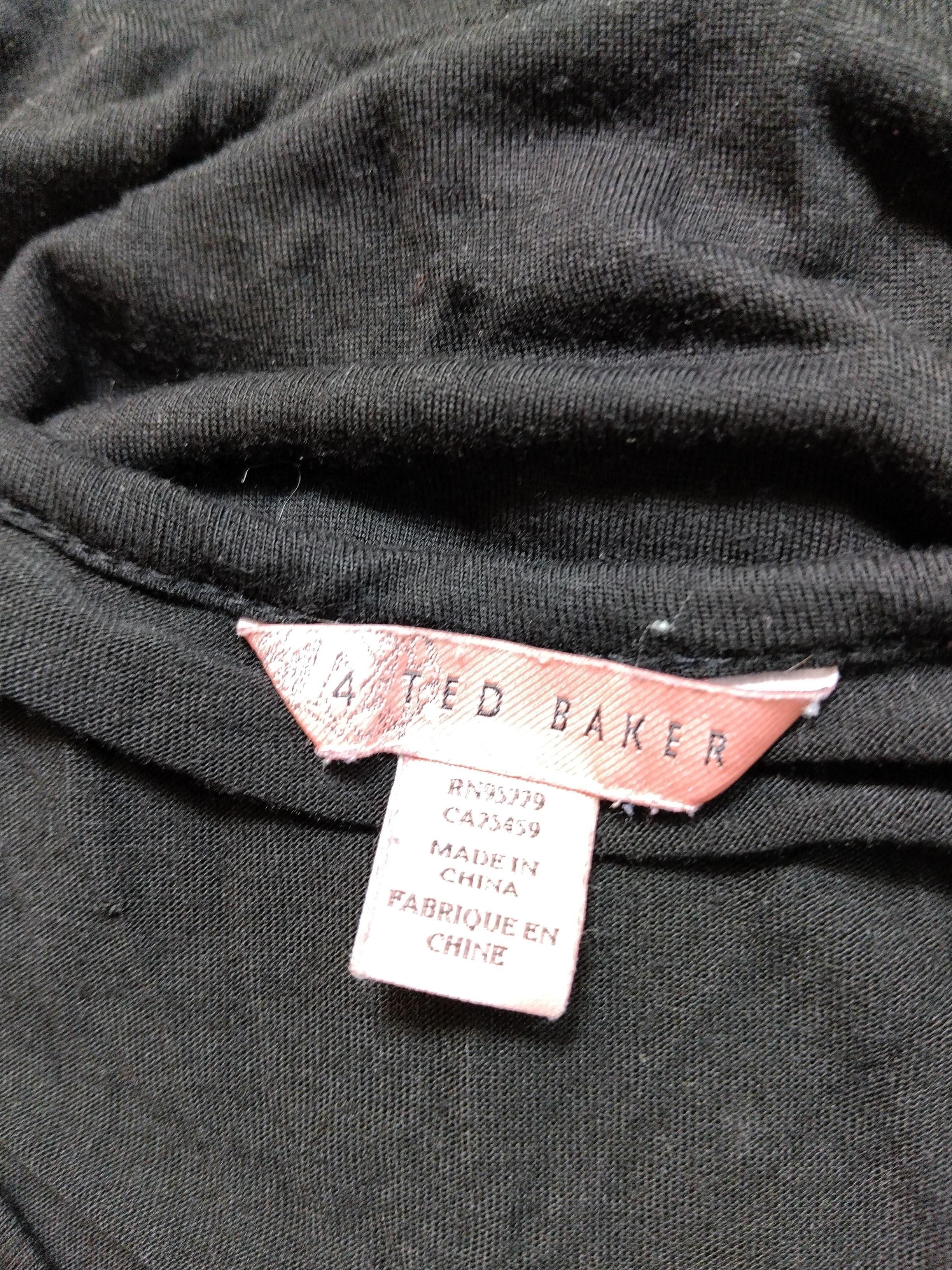 Ted Baker Women's Top UK 14 Black Viscose with Nylon, Elastane Basic - Image 5
