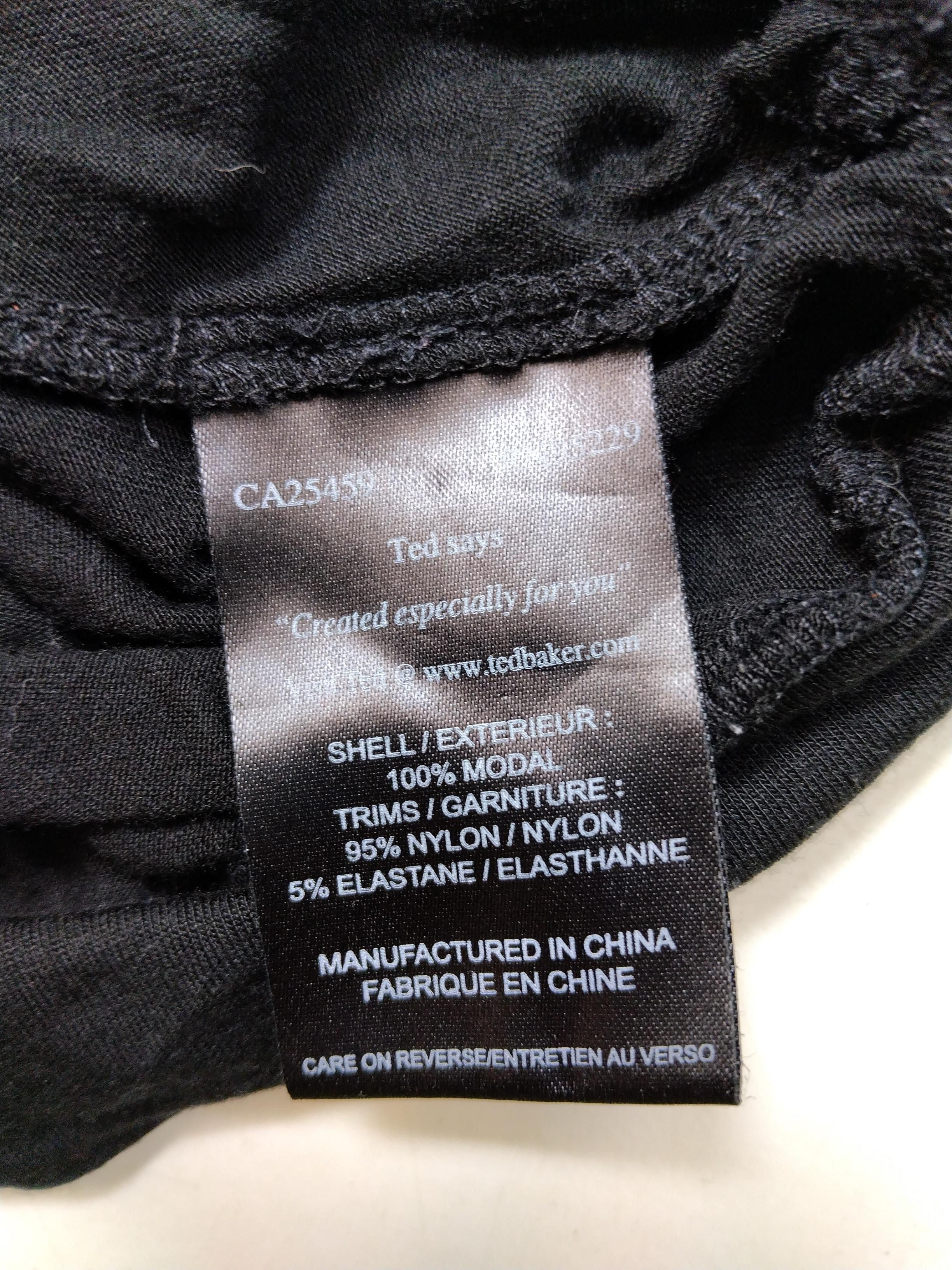 Ted Baker Women's Top UK 14 Black Viscose with Nylon, Elastane Basic - Image 6