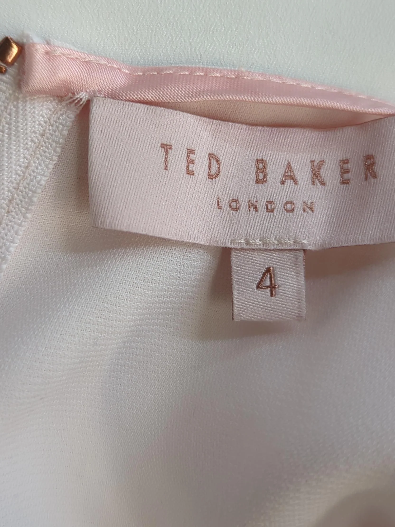 Ted Baker Women's Top UK 14 Pink 100% Polyester Sleeveless Round Neck Basic - Image 5