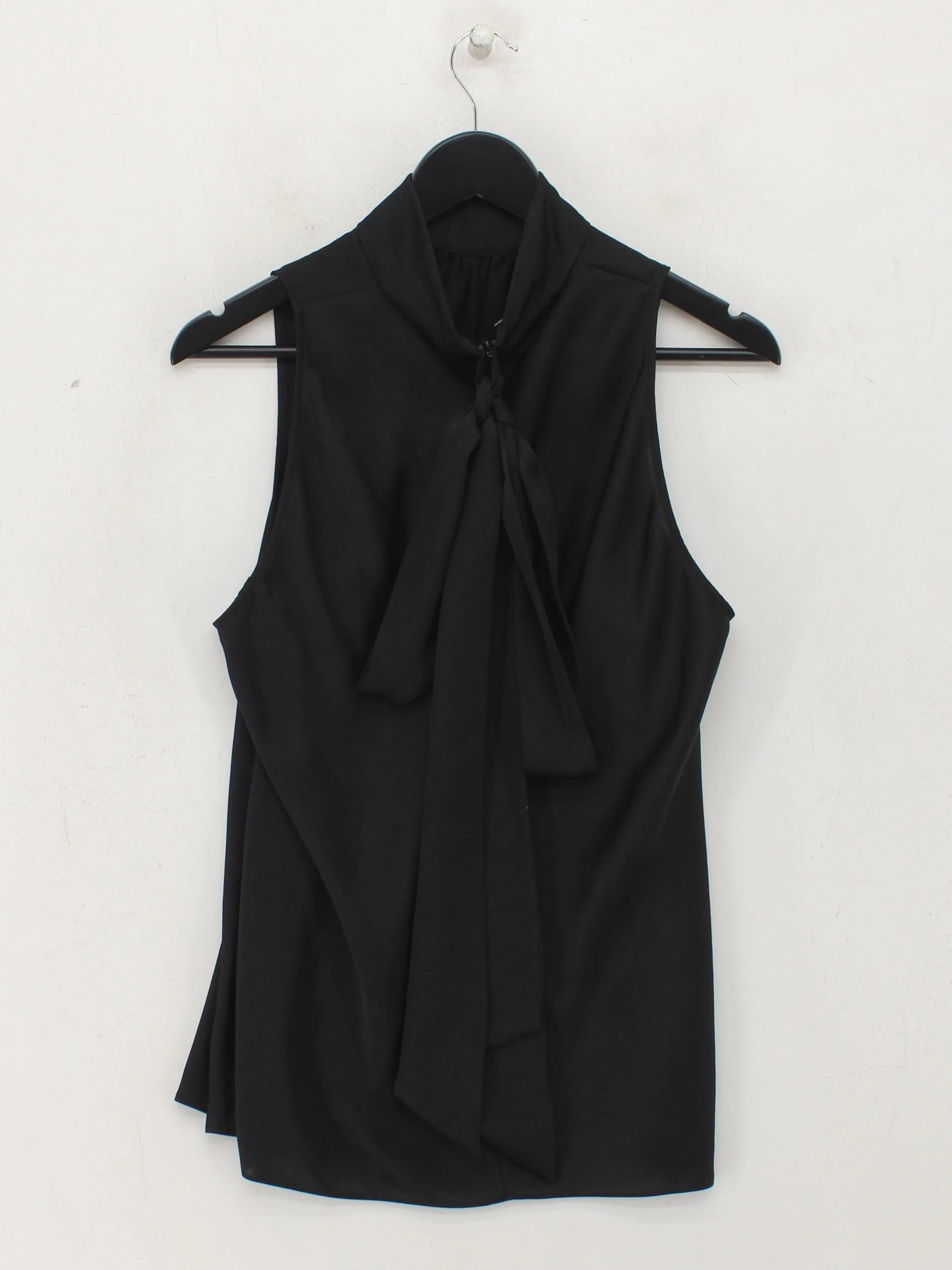 Ted Baker Women's Top UK 16 Black 100% Polyester Sleeveless Collared Basic - Image 2