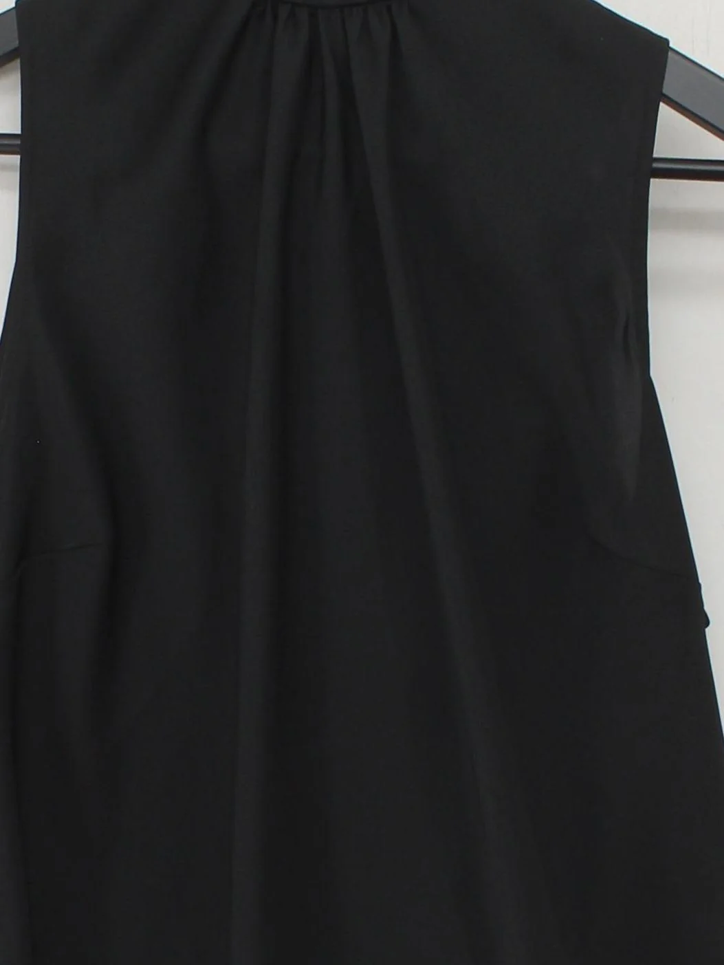 Ted Baker Women's Top UK 16 Black 100% Polyester Sleeveless Collared Basic - Image 3