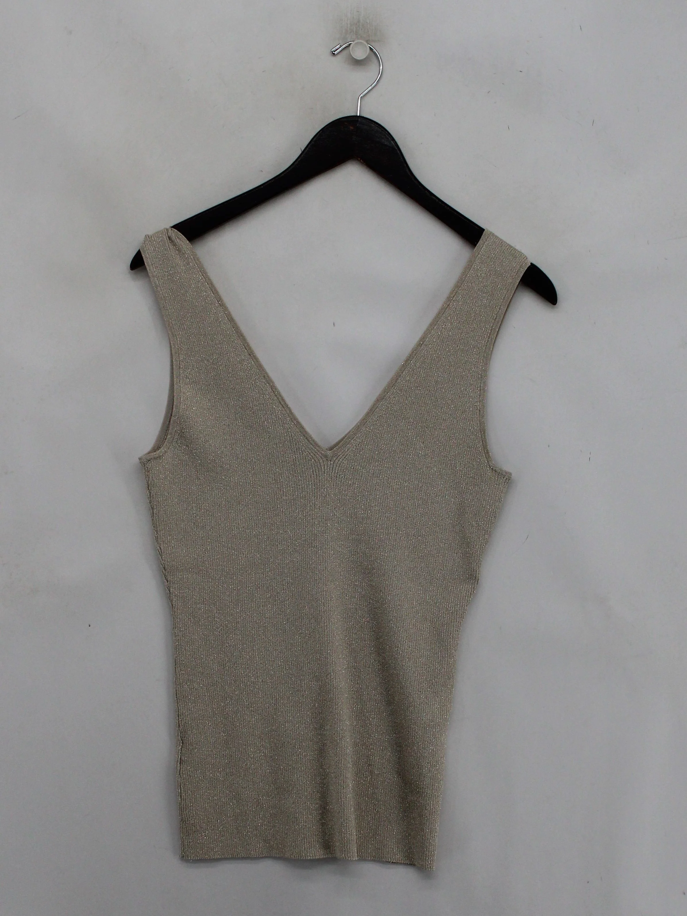 Ted Baker Women's Top UK 4 Gold Viscose with Polyester, Elastane Basic - Image 2