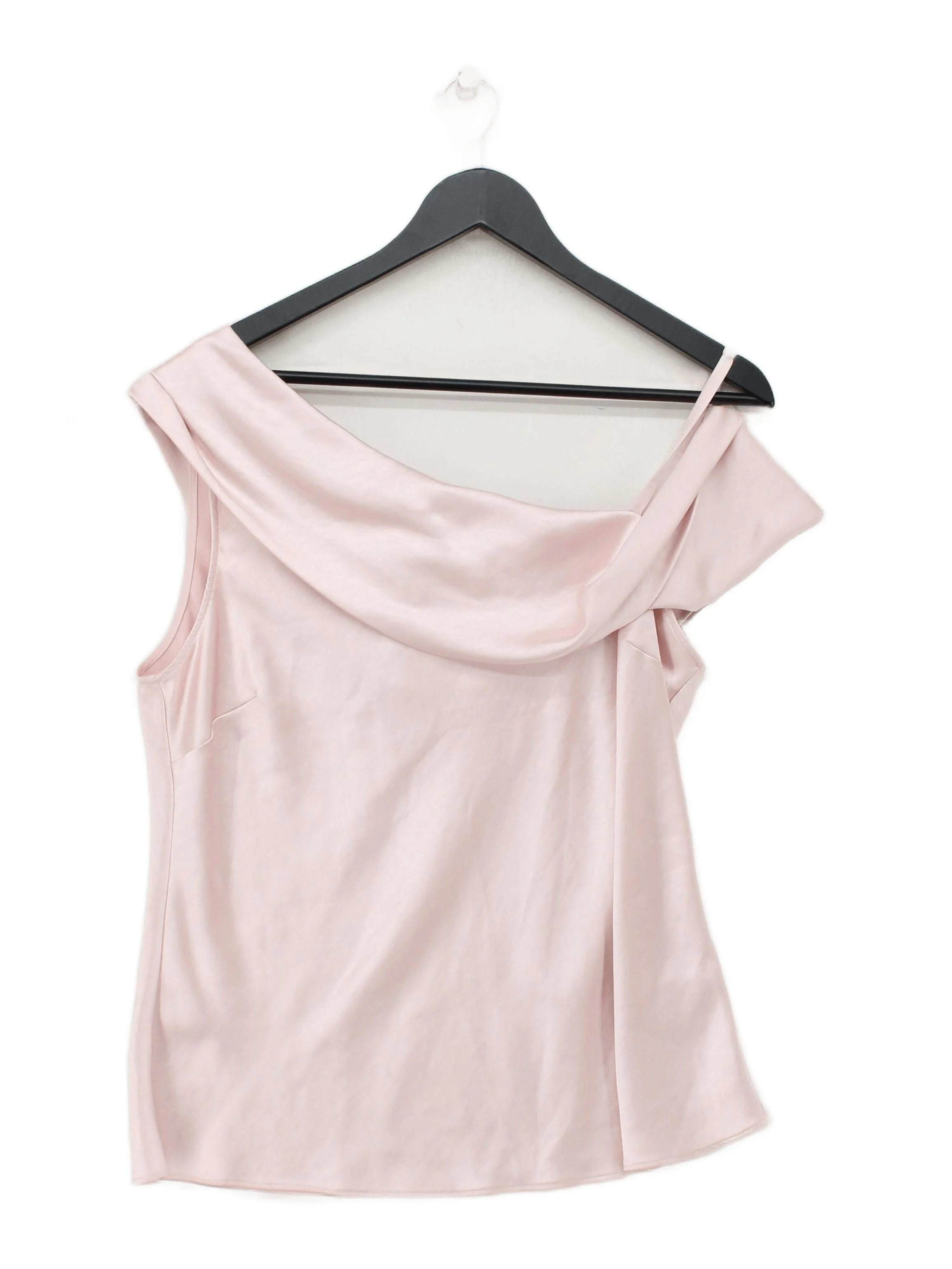 Ted Baker Women's Top XL Pink 100% Polyester Sleeveless V-Neck Basic