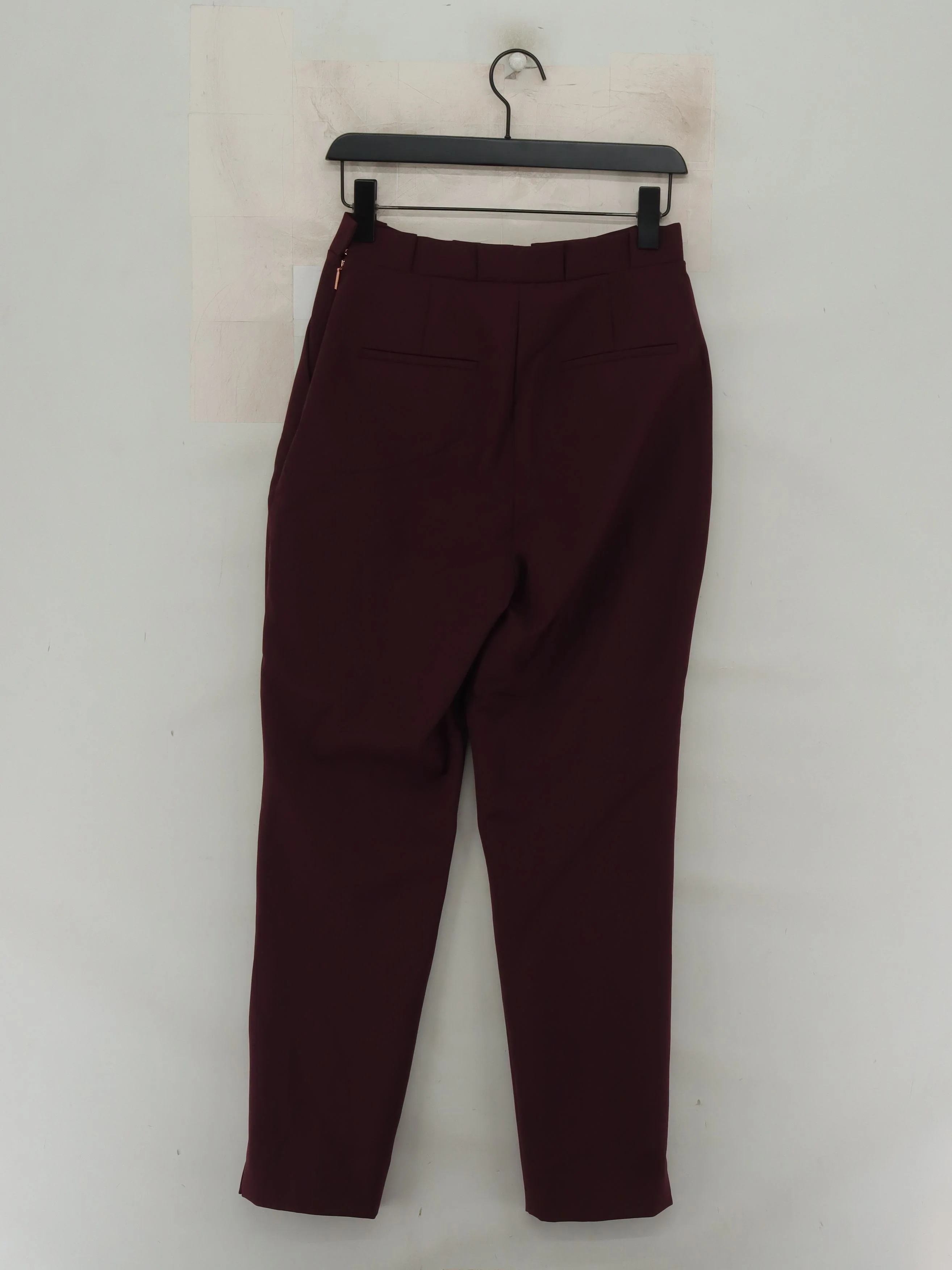 Ted Baker Women's Trousers M Red Polyamide with Elastane Tapered Chino - Image 2