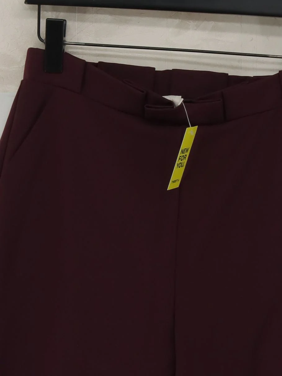 Ted Baker Women's Trousers M Red Polyamide with Elastane Tapered Chino - Image 3